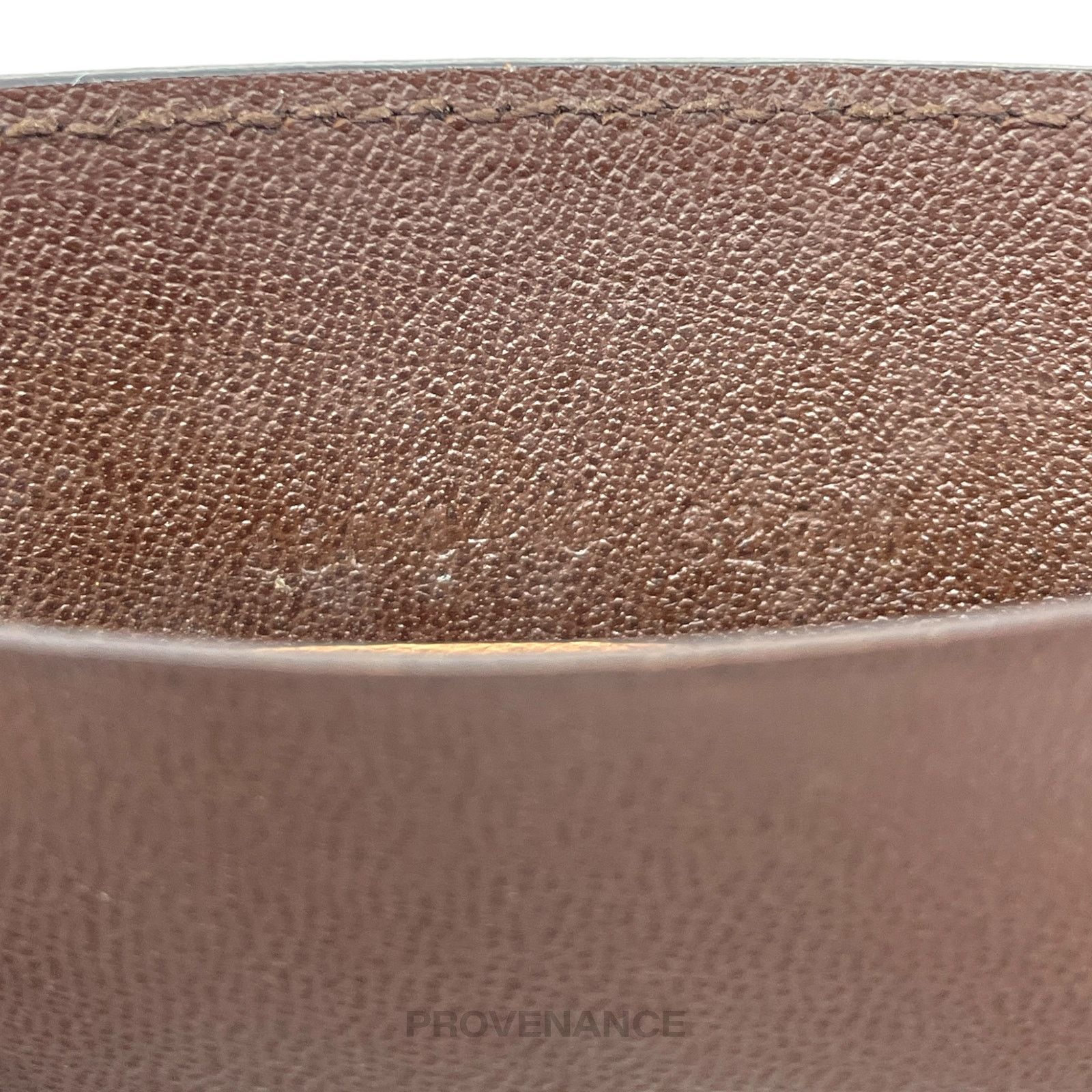 Gucci 🔴 Gucci G Card Holder Wallet - Brown Leather Size ONE SIZE - 3 Thumbnail