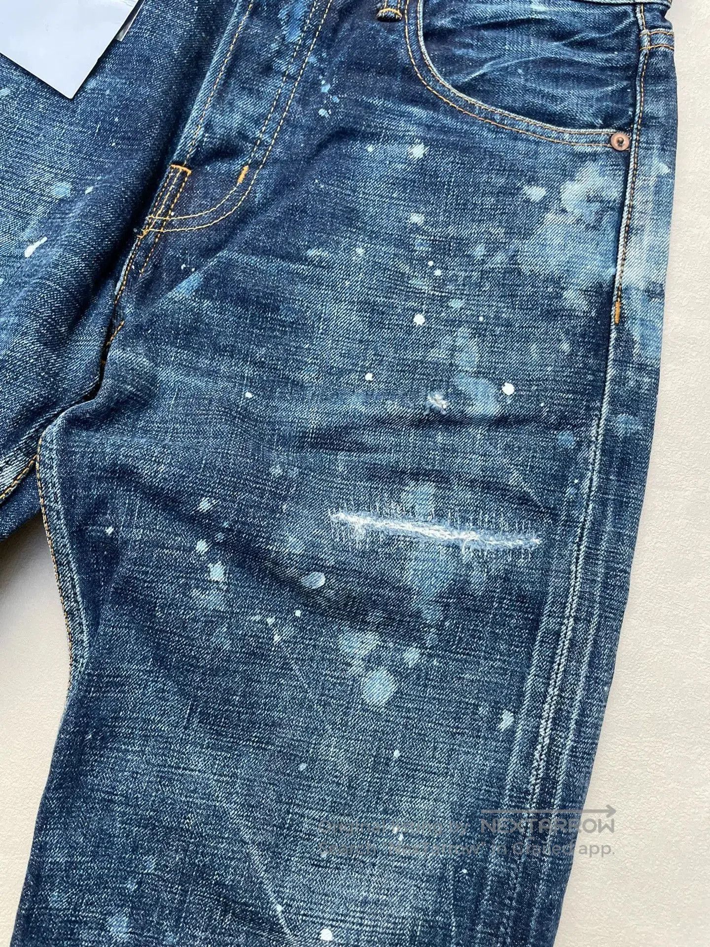 FDMTL FDMTL Splatter Wash Distressed Jeans W30 L30. Size US 30 / EU 46 - 5 Thumbnail