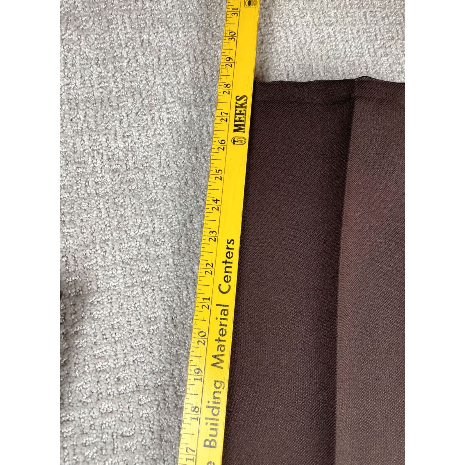 Levi's VINTAGE Levi's Jeans Mens 35x29 Bootcut Brown 80s Leather? No, Polyester Cotton 5-Pocket USA Jeans Size US 35 - 5 Thumbnail