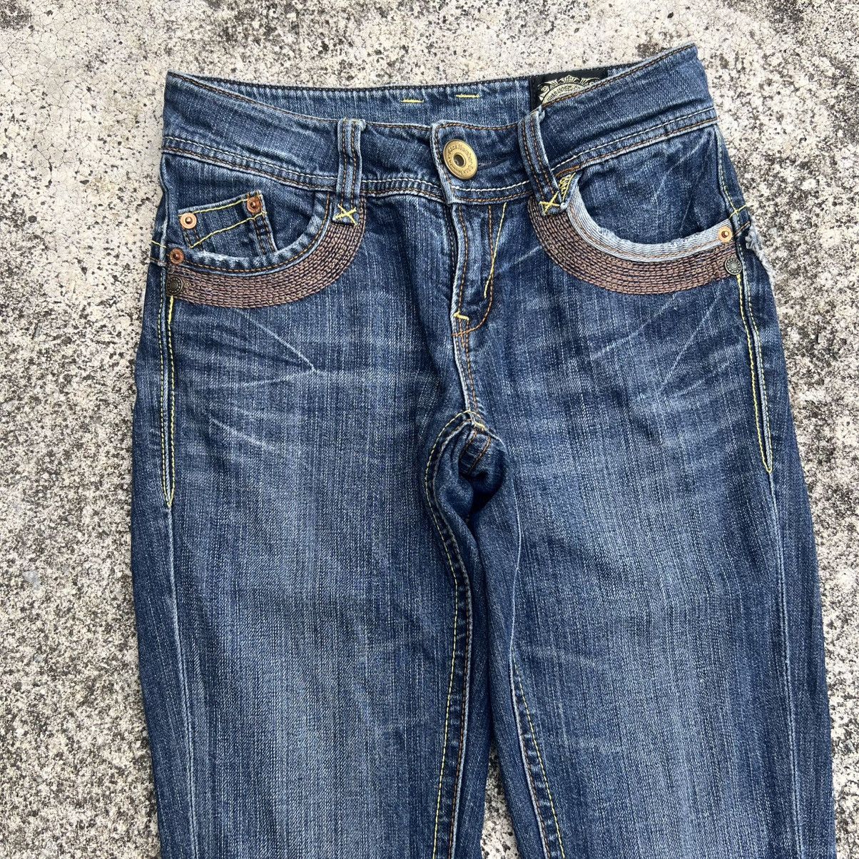 Japanese Brand “BACK NUMBER” EMBROIDERY SLIM FIT PUNK JEANS Size US 27 - 4 Thumbnail