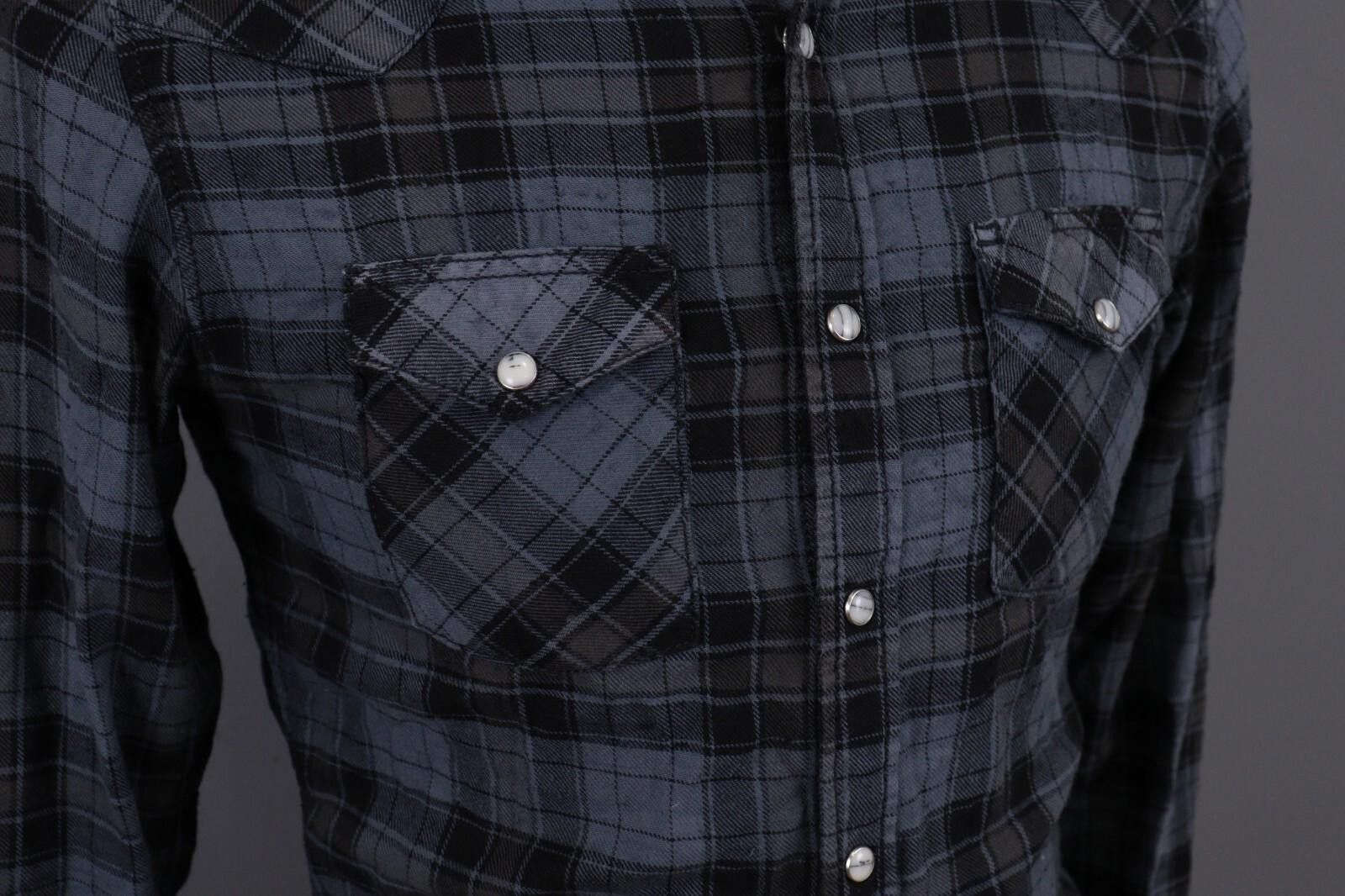 Edwin Edwin Blitz L/S Menphis Shirt Blue Check Shirt Size S Size US S / EU 44-46 / 1 - 6 Thumbnail