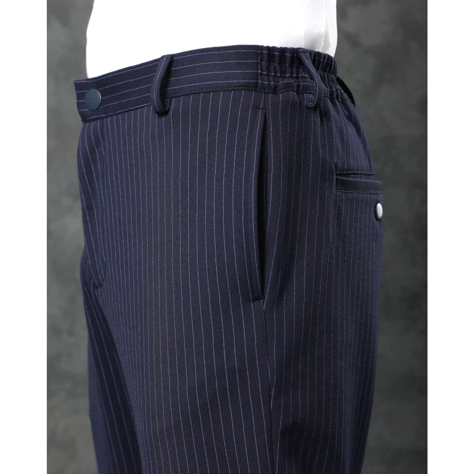 Vintage Rare Rabbit Ander Classic Pin Stripe Trousers Navy 36 Men’s Regular Size 36 Inches Inseam 31" Slim/Stretch Chino Pants Size US 36 / EU 52 - 5 Thumbnail