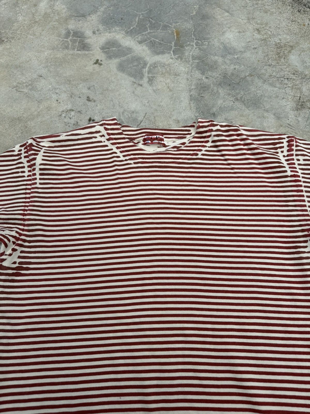 Boneville × C.P. Company × Stone Island Cp Company Mako Jersey Garment Dyed Stripe Size US M / EU 48-50 / 2 - 3 Thumbnail