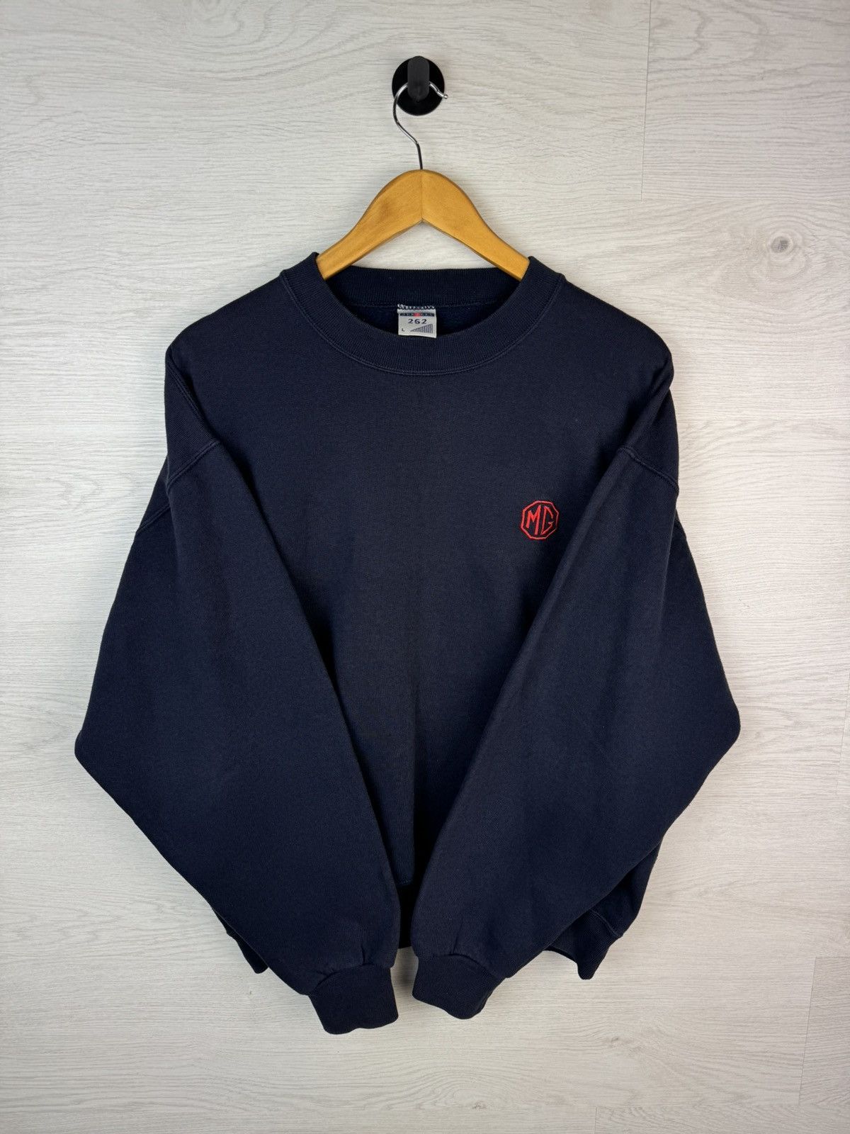 Vintage MG Morris Garages Crewneck Sweatshirt Embroidered Size US L / EU 52-54 / 3 - 4 Thumbnail