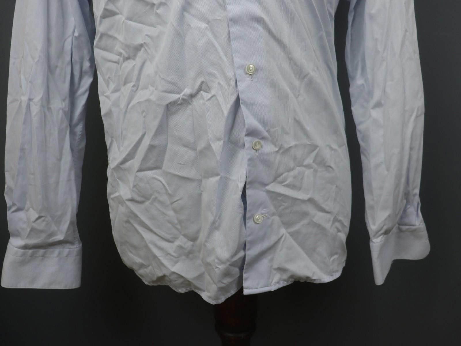 Eton Eton Blue 100% Cotton Collared Dress Shirt Size 40 Size 38R - 3 Thumbnail