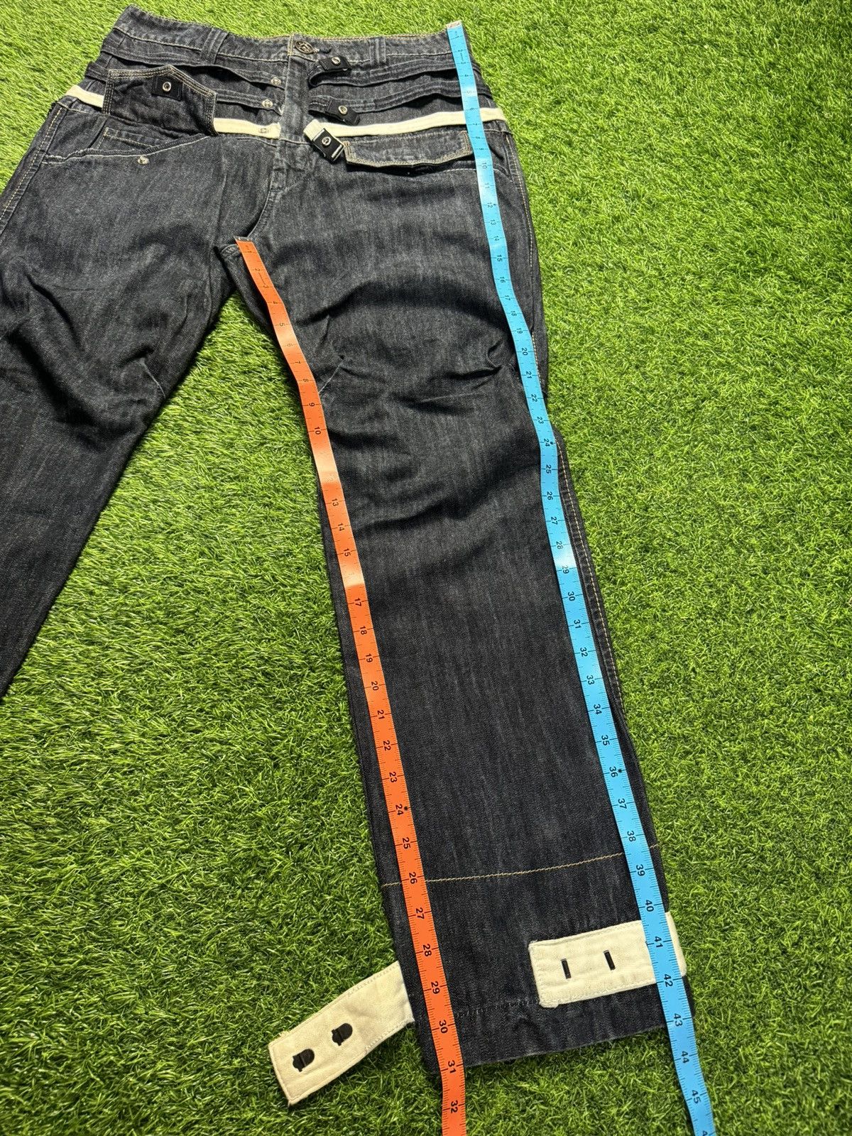Japanese Brand × Marithe + Francois Girbaud MFG - rebuild jeans Size US 33 - 10 Thumbnail