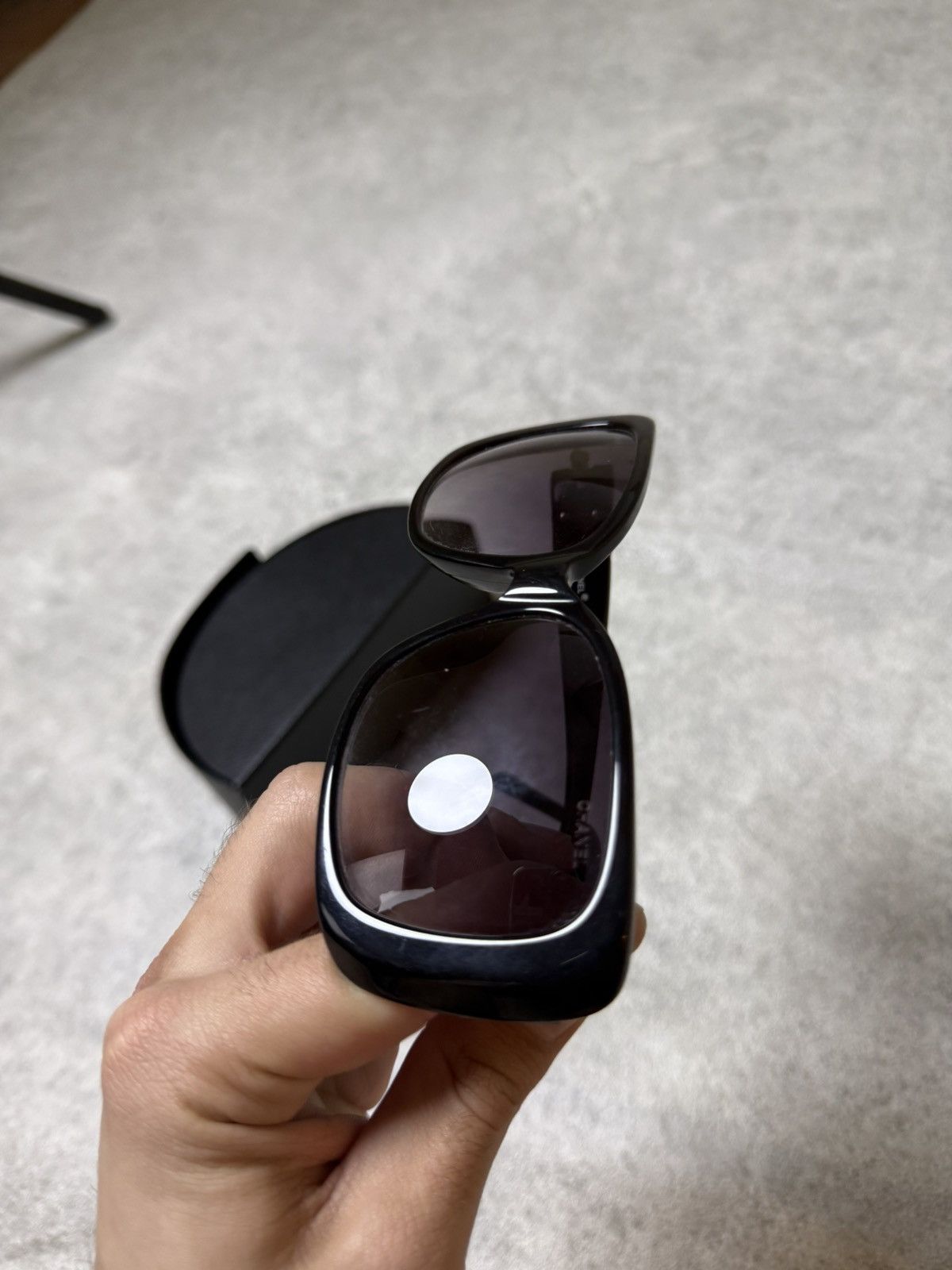 Chanel Vintage Black Sunglasses Glasses Chanel Big Skull Pinterest Size ONE SIZE - 19 Thumbnail