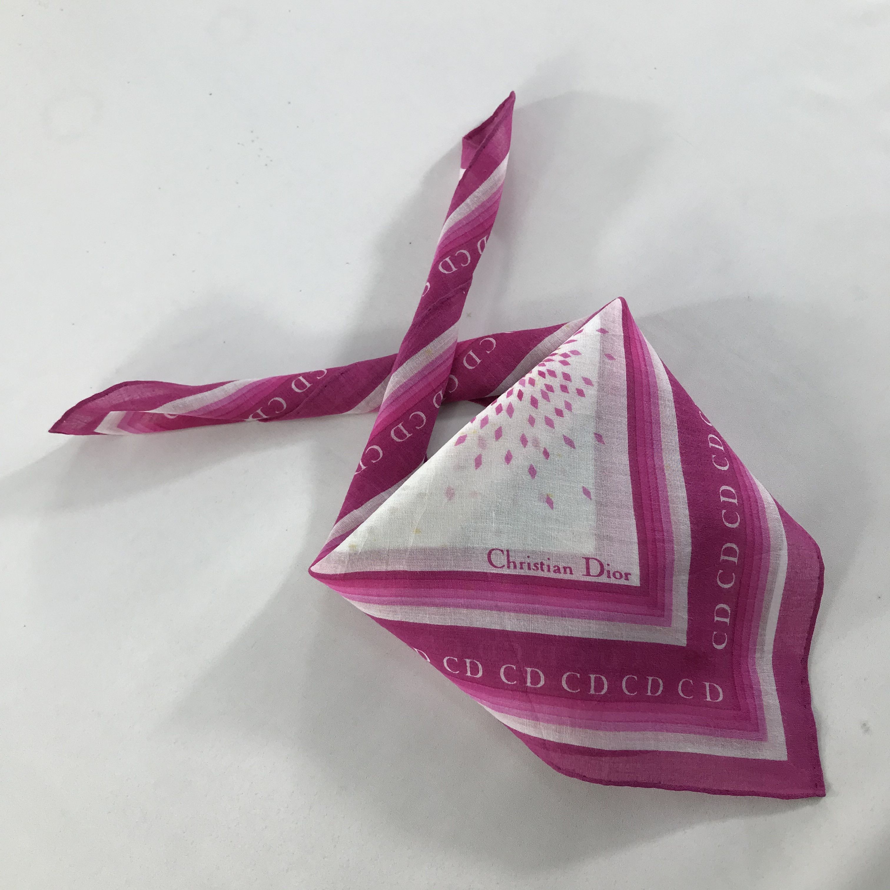 Vintage Christian Dior andana / Handkerchief / Neckerchief - S1482 Size ONE SIZE - 4 Thumbnail