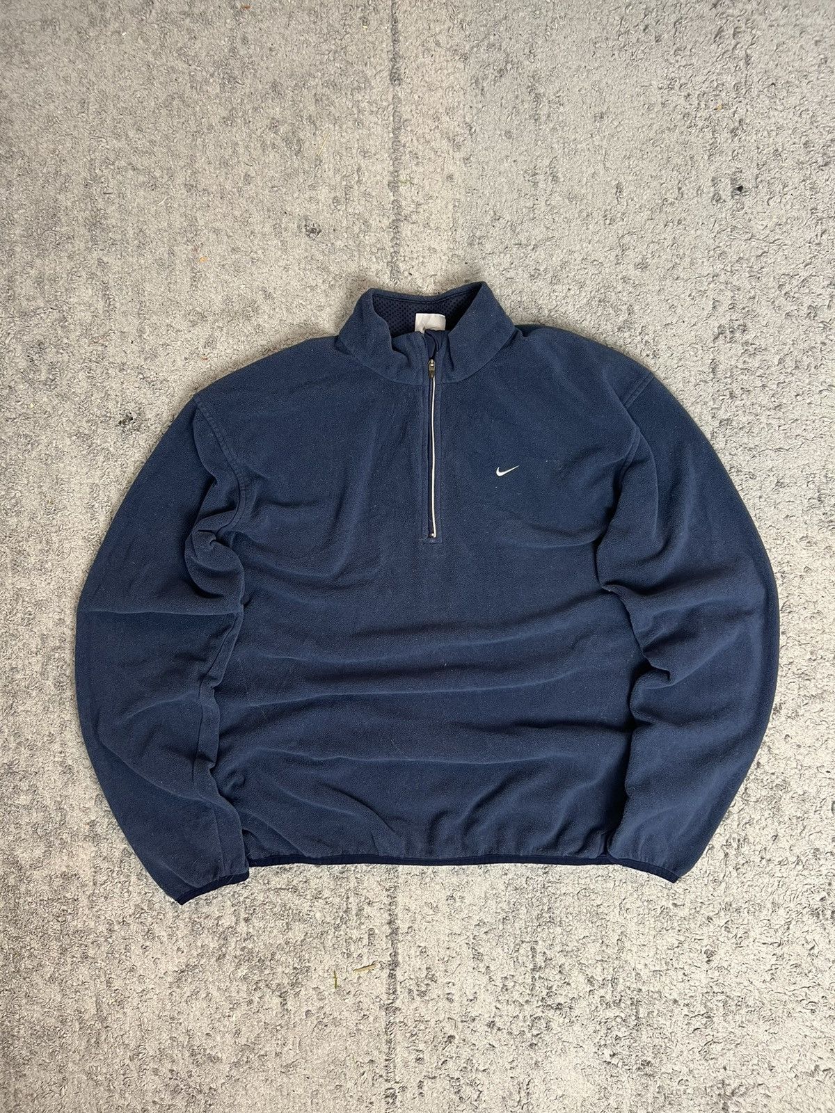 NIKE TEDDY FLEECE VINTAGE SWOOSH OVERSIZE BOXY 1/3SWEATSHIRT