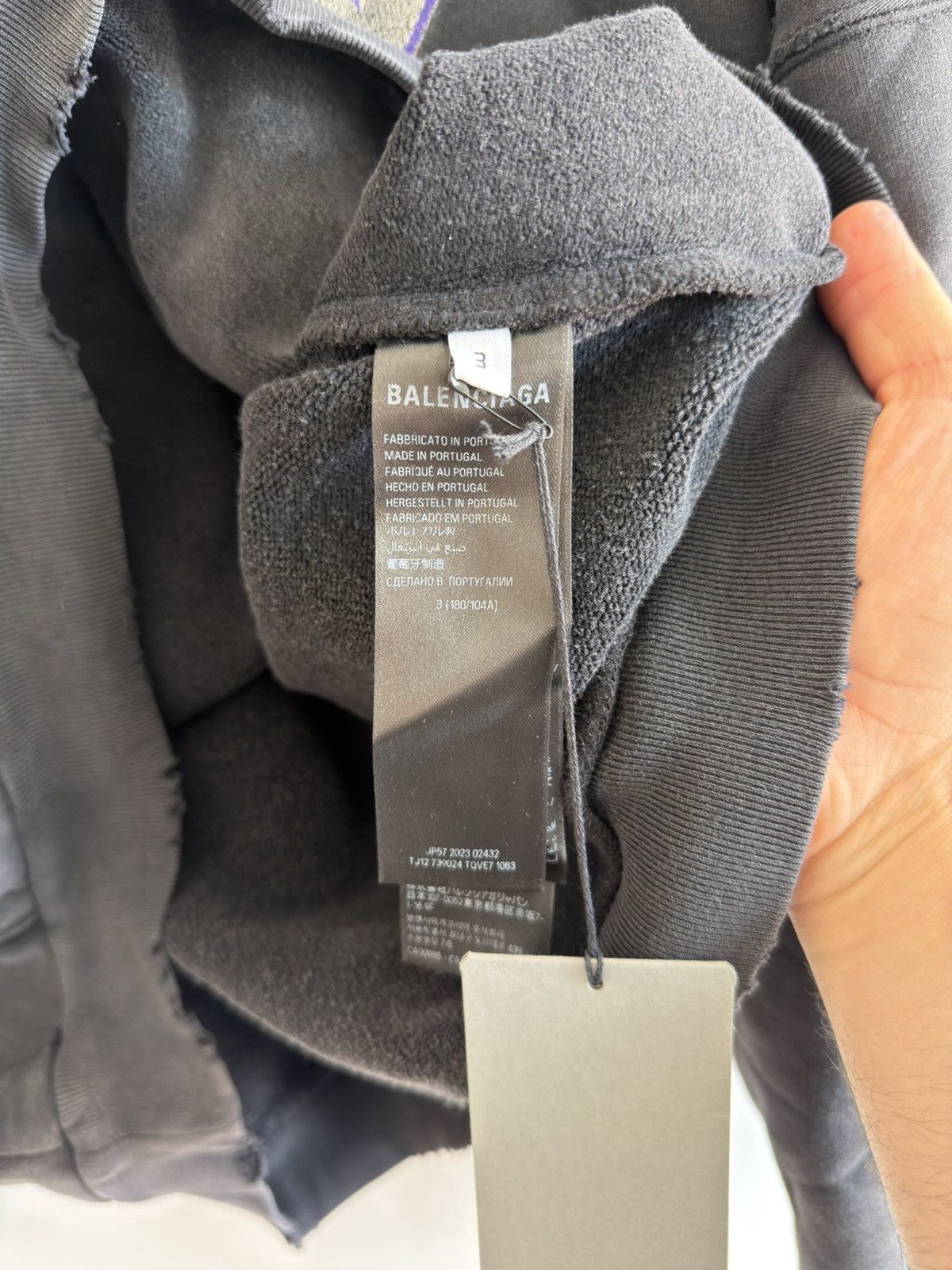 Balenciaga *RARE* BALENCIAGA DEMNA SEE NOW BUY NOW 3 BOXY HOODIE FADED Size US L / EU 52-54 / 3 - 8 Thumbnail