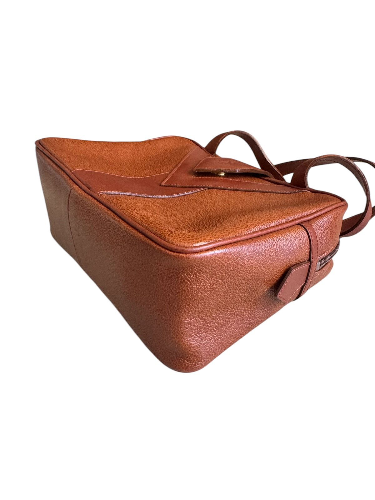 Vintage × Yves Saint Laurent Yves Saint Laurent YSL Brown Leather Handbag Size ONE SIZE - 5 Thumbnail