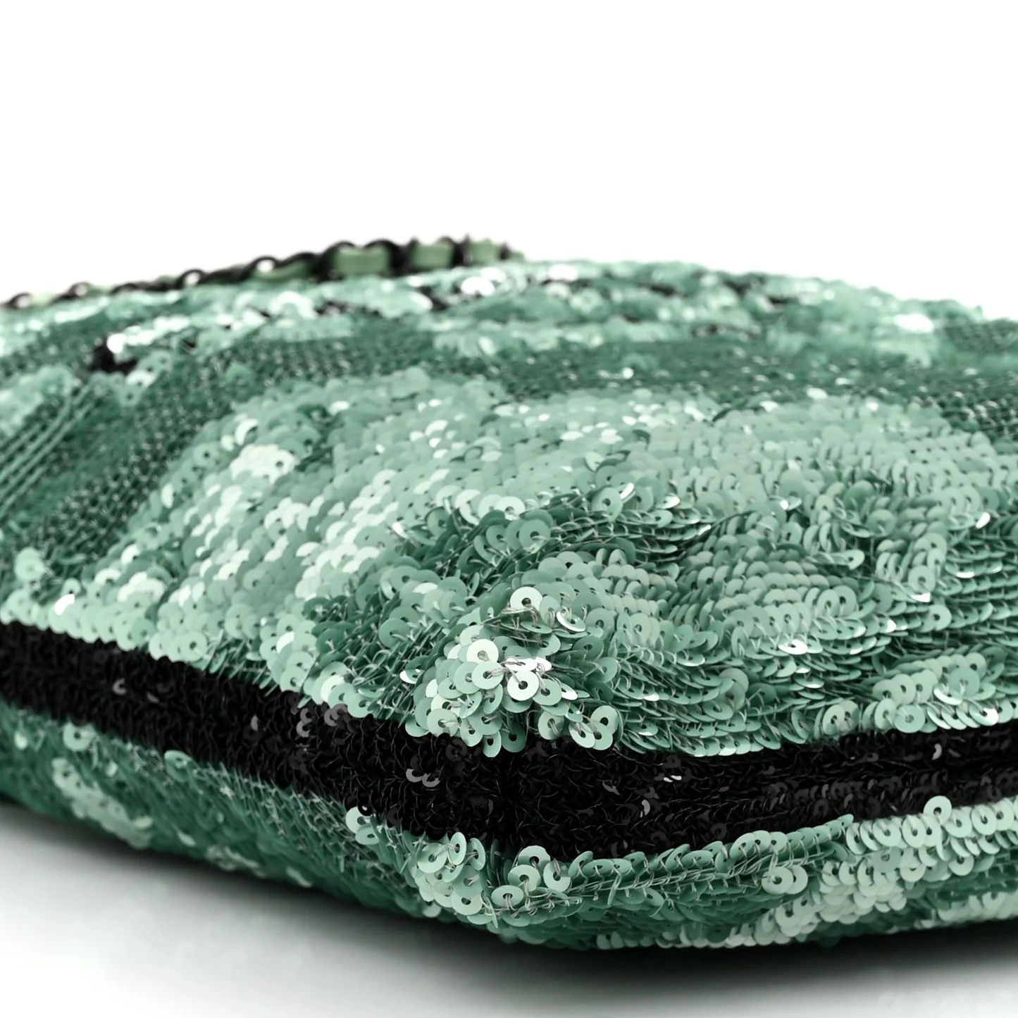 Chanel os11x0126 Size: OS / Sequin Logo Shopping Tote Bag In Green Size ONE SIZE - 9 Thumbnail