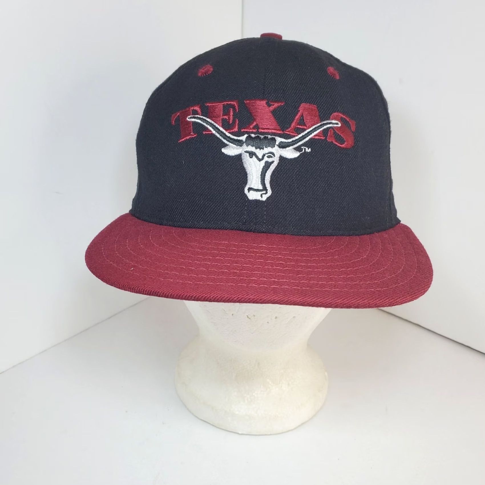 New Era VINTAGE New Era Texas Longhorns Wool Baseball Cap Hat Sz 7 59/50 Sport Athletic Vtg Size ONE SIZE - 2 Thumbnail