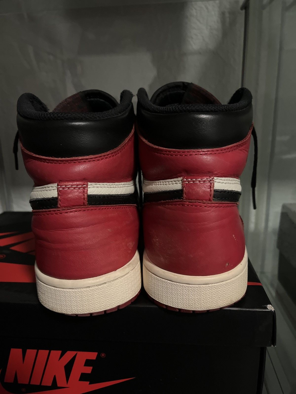 Jordan Brand × Nike Jordan 1 Bred Toe Size US 8.5 / EU 41-42 - 16 Thumbnail