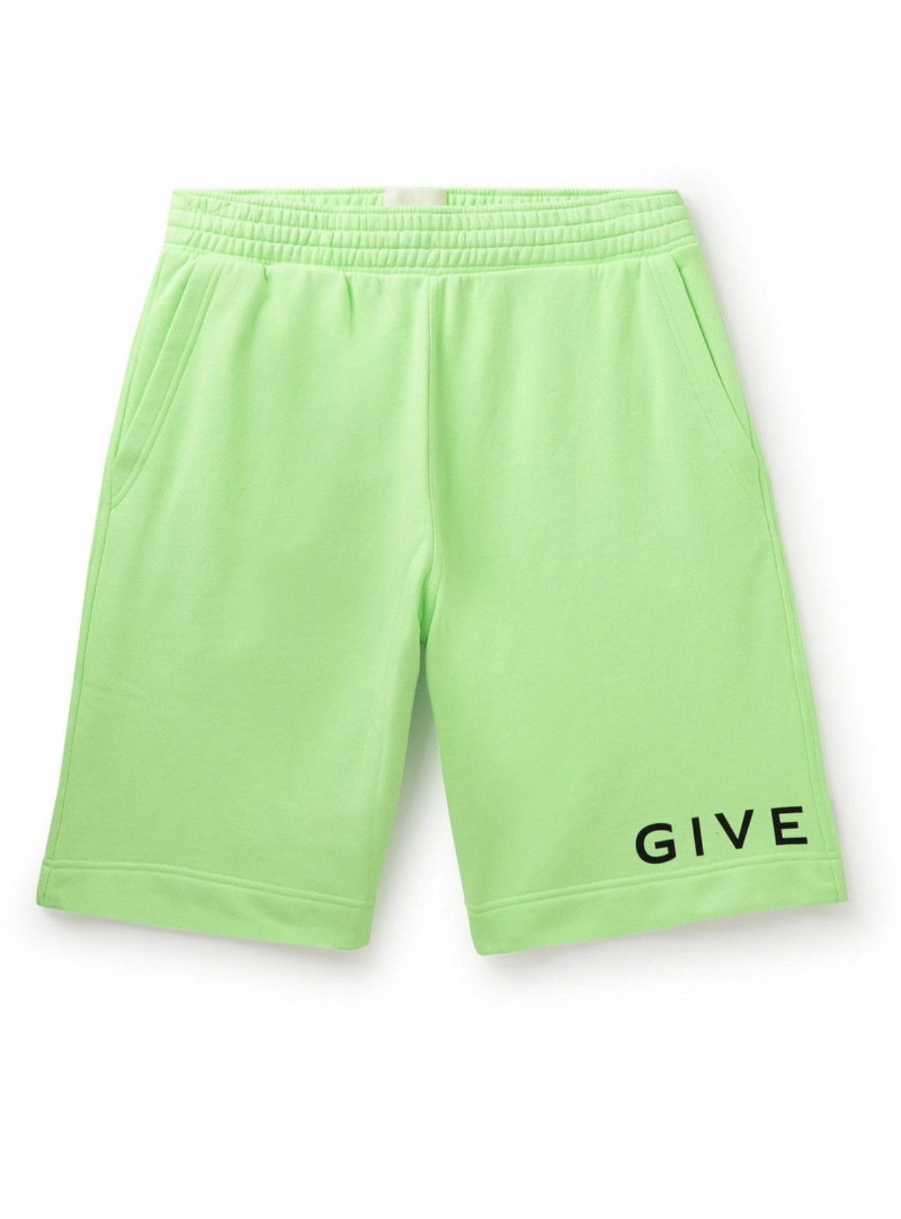 Givenchy Givenchy Wide-Leg Logo-Print Cotton-Jersey Shorts size M Size US 40 / EU 56 - 1 Thumbnail