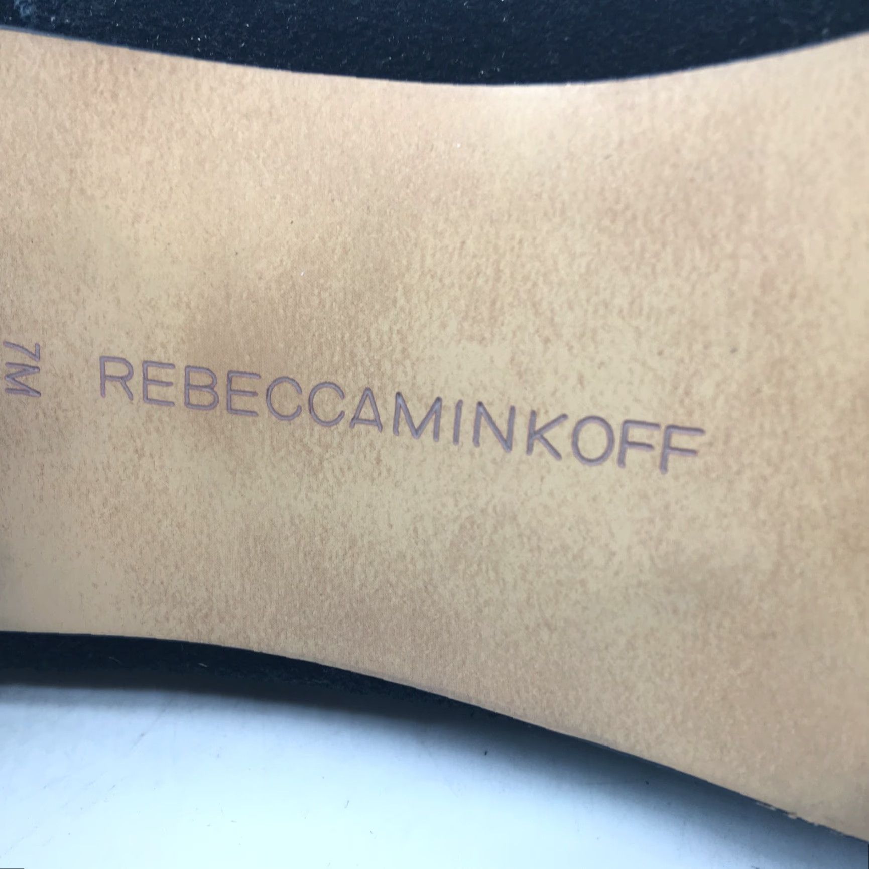 Rebecca Minkoff VINTAGE Rebecca Minkoff Women's Bootie Shoes Size 7M Black Suede Round Toe Ankle Block Heel Size US 9 / IT 39 - 6 Thumbnail