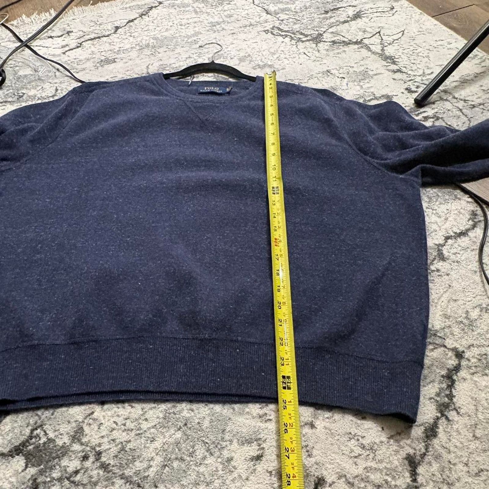 Polo Ralph Lauren Polo ralph lauren navy blue vintage crewneck sweater XL Size US XL / EU 56 / 4 - 3 Thumbnail