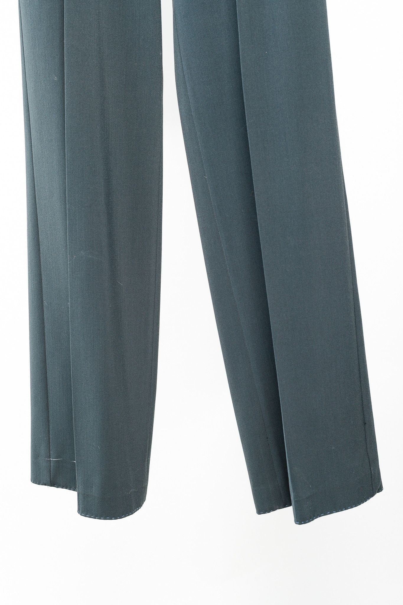 Emporio Armani Emporio Armani Minimalist Grey-Green Trousers Size 25" / US 0 / IT 36 - 4 Thumbnail