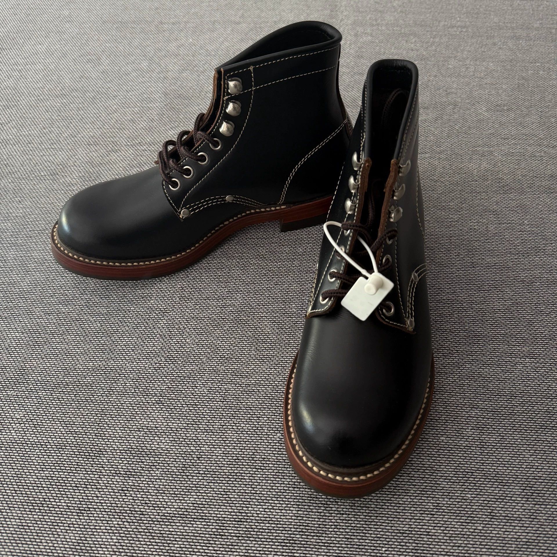 TOYS McCOY Toys McCoy Cowhide Railroad Boots Black 7E 9.8 Size US 7 / EU 40 - 3 Thumbnail