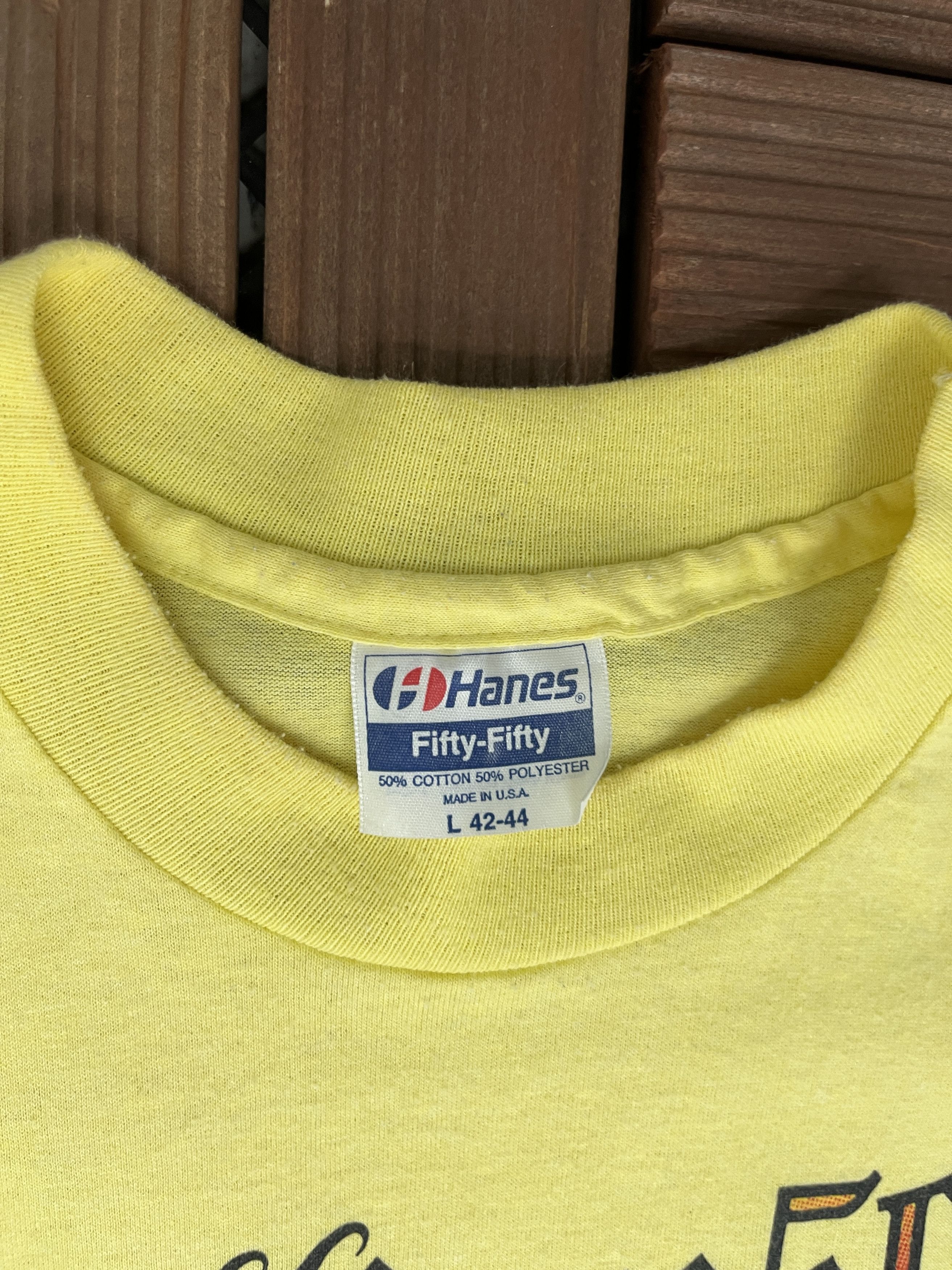 Vintage Rolling 50's Car Show & Shine Vintage Yellow T-Shirt Tee Size US L / EU 52-54 / 3 - 5 Thumbnail