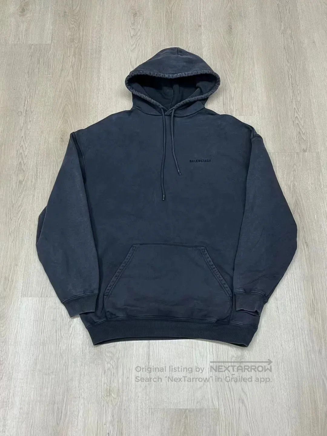 Balenciaga Balenciaga Gray Embroidered Hoodie XS. Size US XS / EU 42 / 0 - 1 Thumbnail