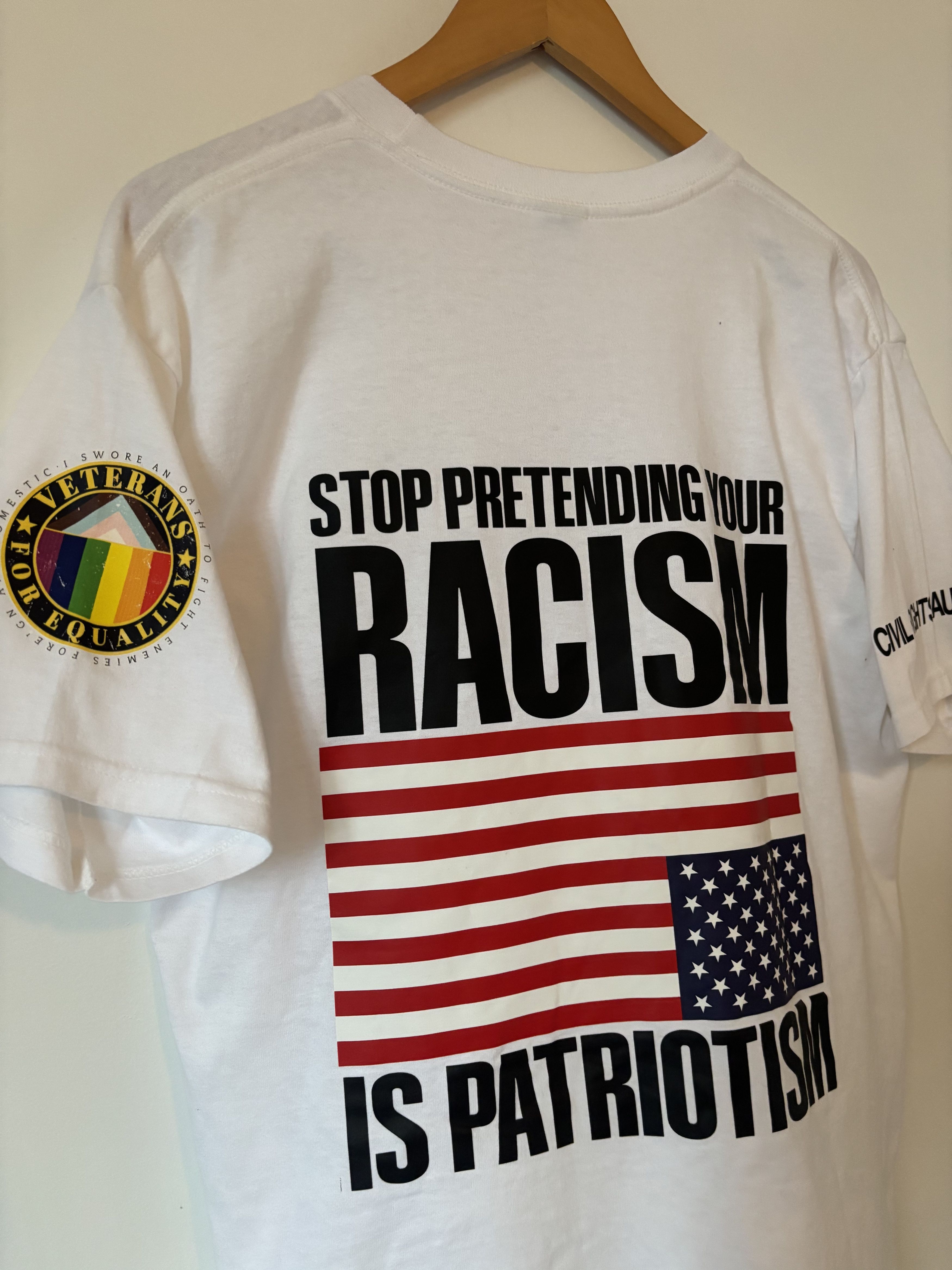 Other Veterans Racism Patriot American Flag Gay LGBT Tee Vetements Size US XL / EU 56 / 4 - 4 Thumbnail