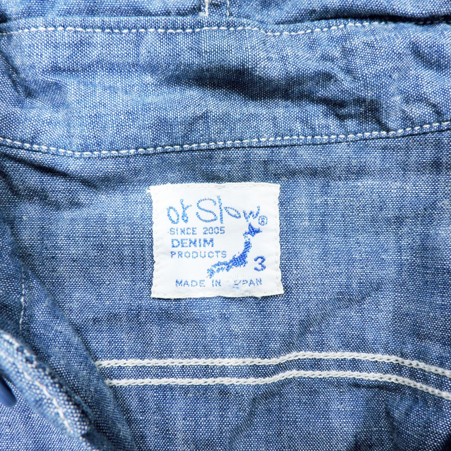 Orslow ORSLOW HOODED DENIM LONG SLEEVE SHIRT Size US L / EU 52-54 / 3 - 3 Thumbnail