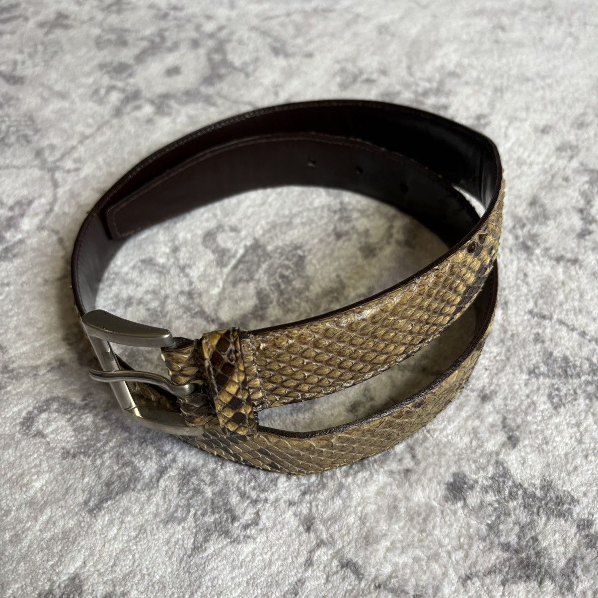 Prada Prada Python Snakeskin Leather Belt | Size 75 Size ONE SIZE - 1 Thumbnail