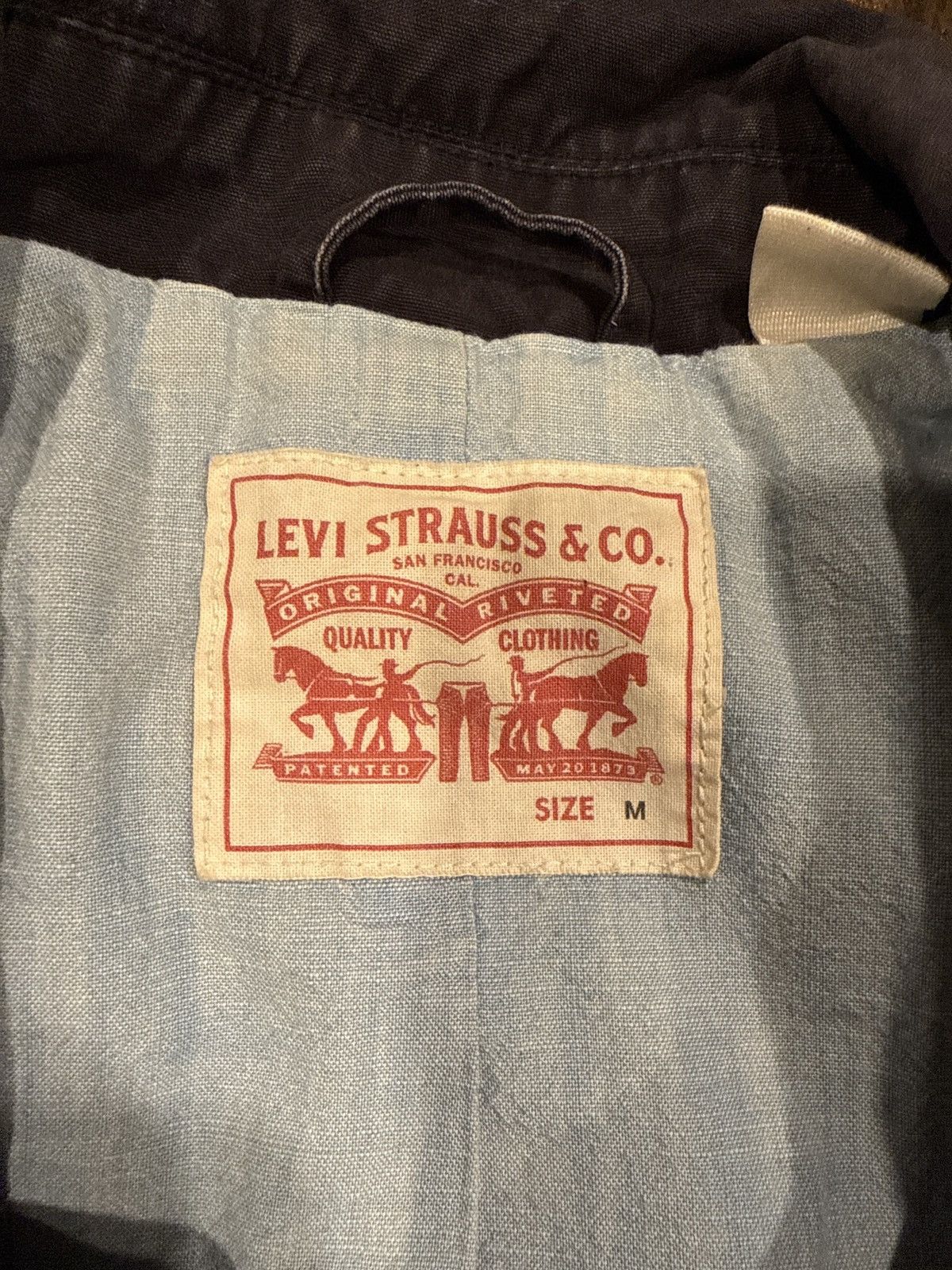 Levi's Levi’s Black Moto Jacket M Cotton Twill Asymmetrical Zip Size M / US 6-8 / IT 42-44 - 7 Thumbnail