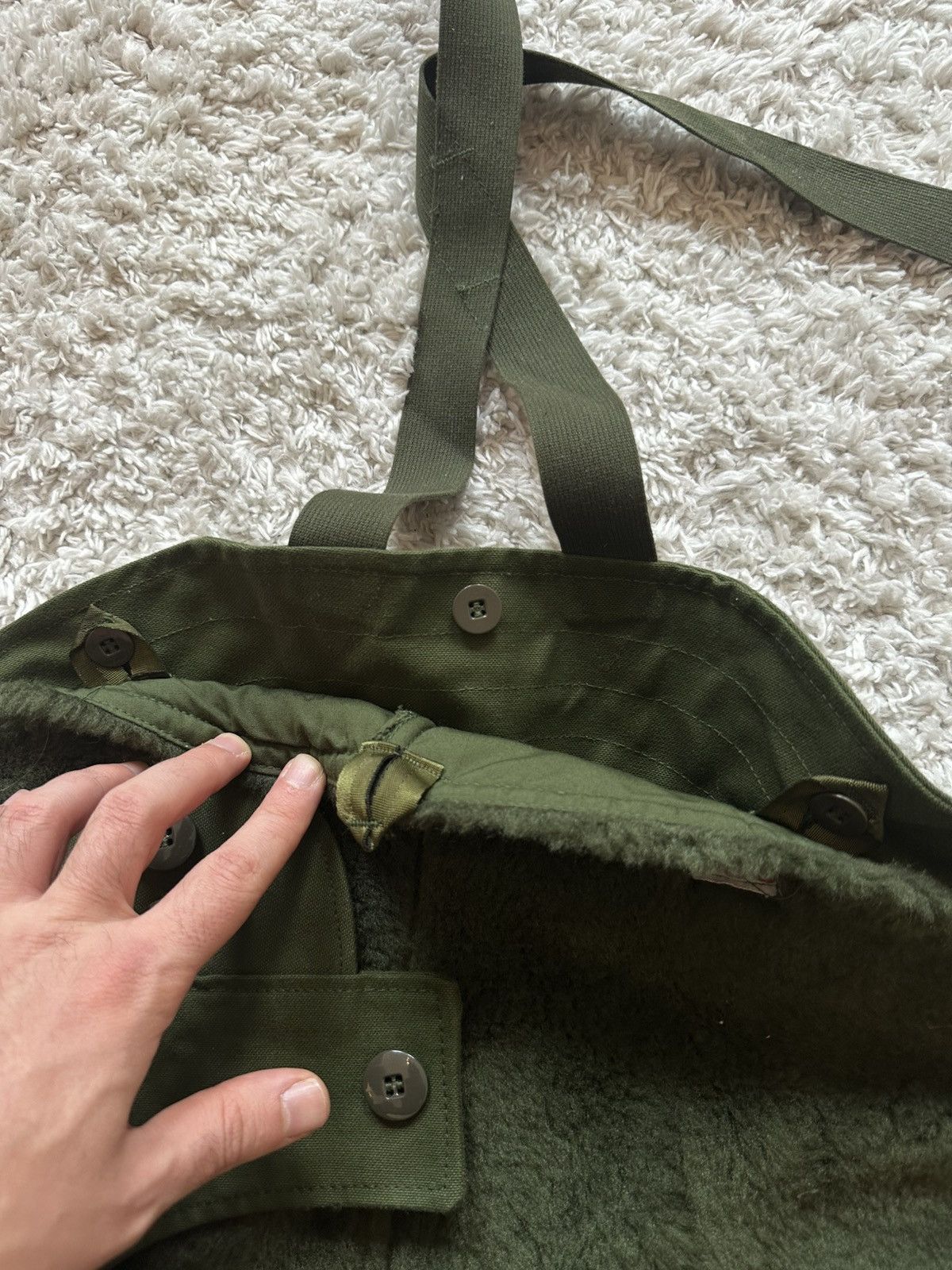 Vintage Swedish Army Motorcycle Pants 1974 Size US 34 / EU 50 - 8 Thumbnail
