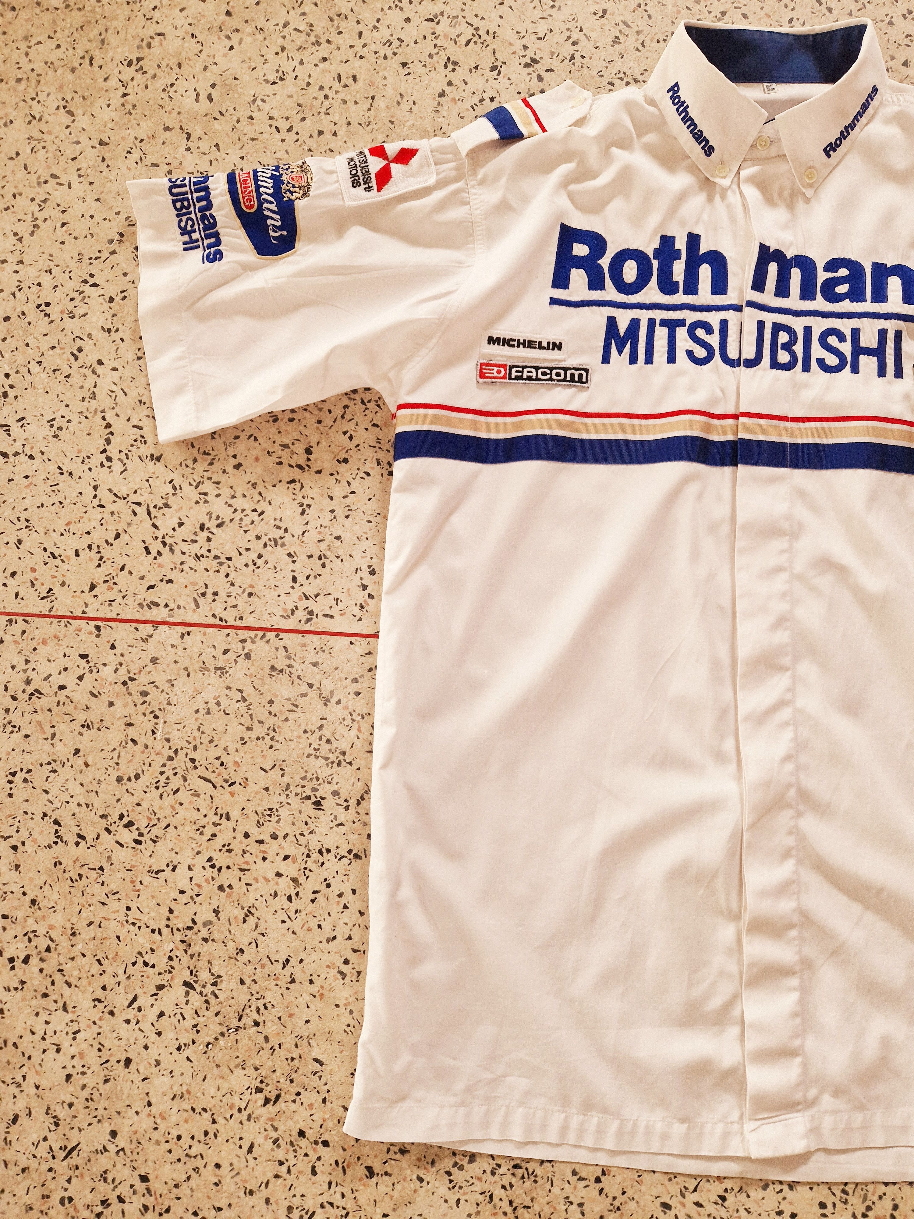 Vintage 1992 Rothmans Mistubishi Ralliart Shirt Size US L / EU 52-54 / 3 - 3 Thumbnail