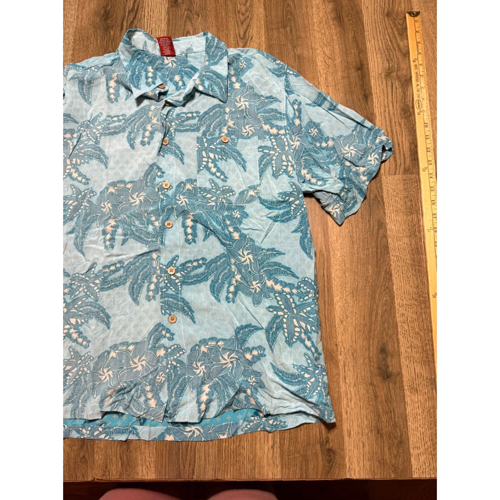 Vintage Junction West Shirts Women XXL Blue Short Sleeve Button Up Hawaii Size XXL / US 16-18 / IT 52-54 - 3 Thumbnail