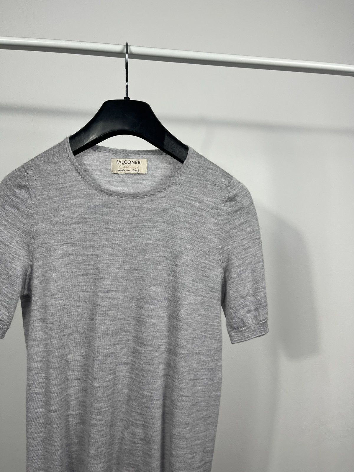 Other Falconeri cashmere blend grey short sleeve knit top Italy Size XS / US 0-2 / IT 36-38 - 3 Thumbnail