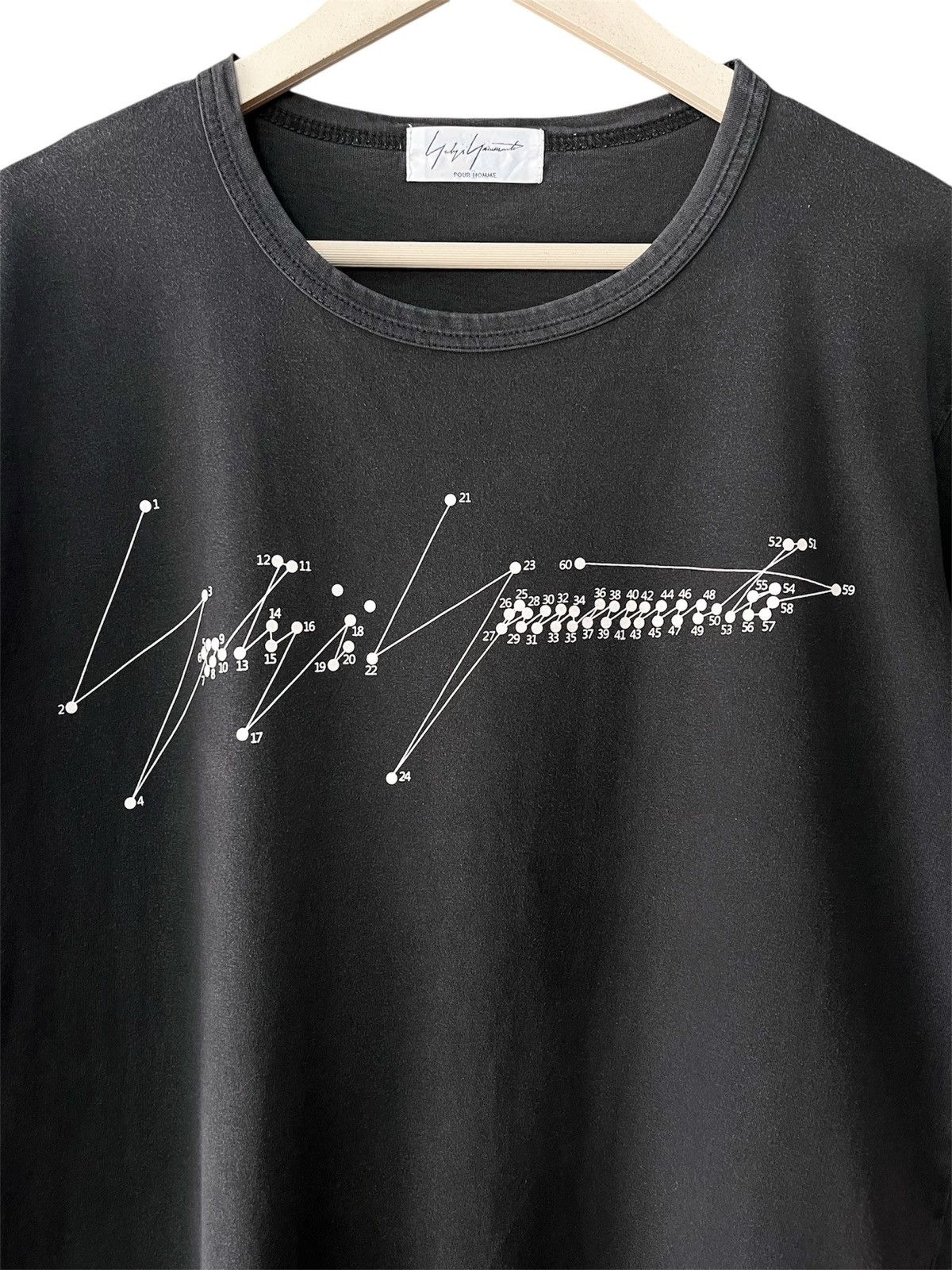 Yohji Yamamoto Yohji Yamamoto Pour Homme Signature Sunfaded Tee Size US L / EU 52-54 / 3 - 2 Thumbnail