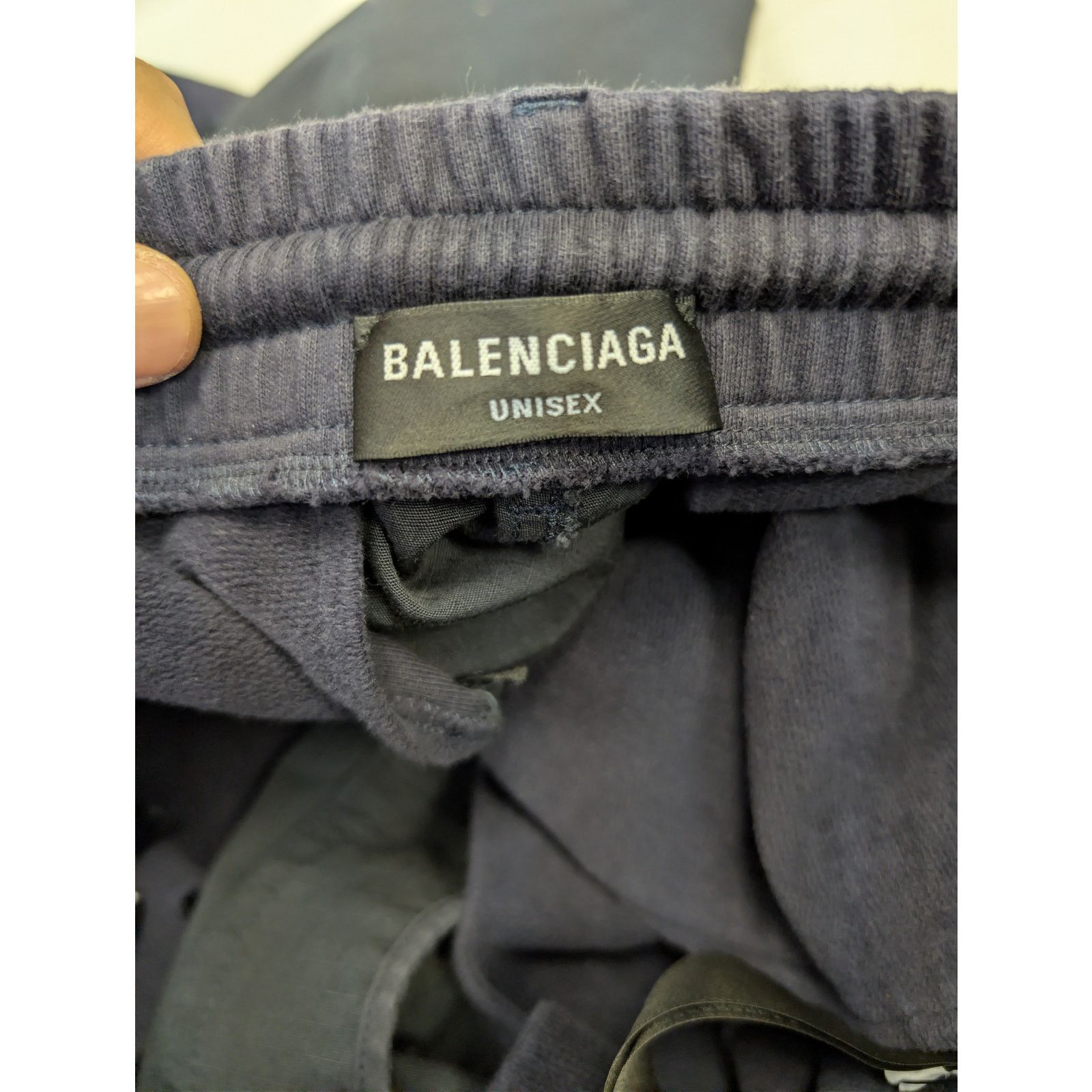 Balenciaga o1rshd1 Patched Hybrid Cargo Trackpants in dark navy Size US 30 / EU 46 - 20 Thumbnail