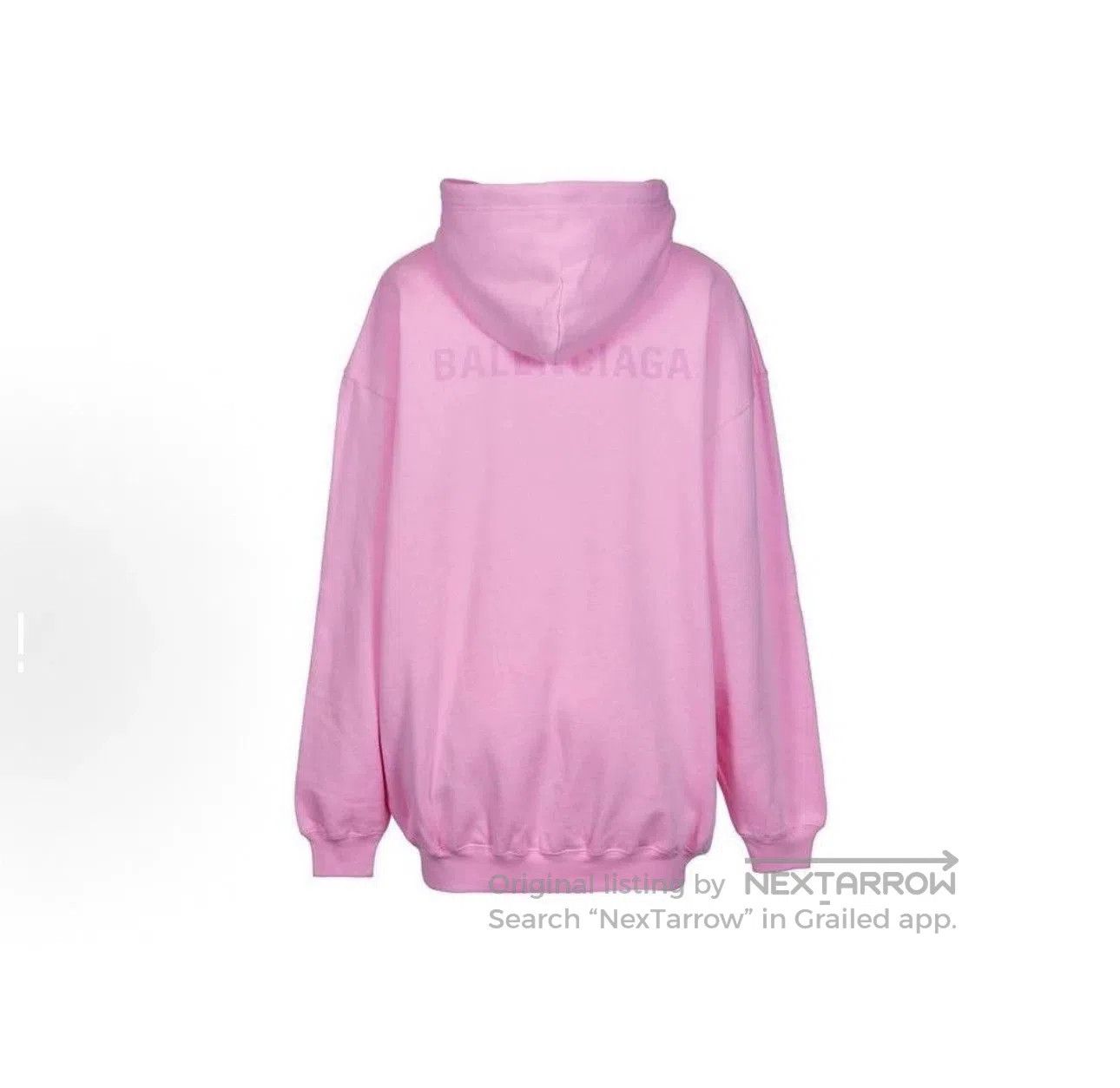 Balenciaga Balenciaga Pink Back Logo Hoodie. Size US S / EU 44-46 / 1 - 3 Thumbnail