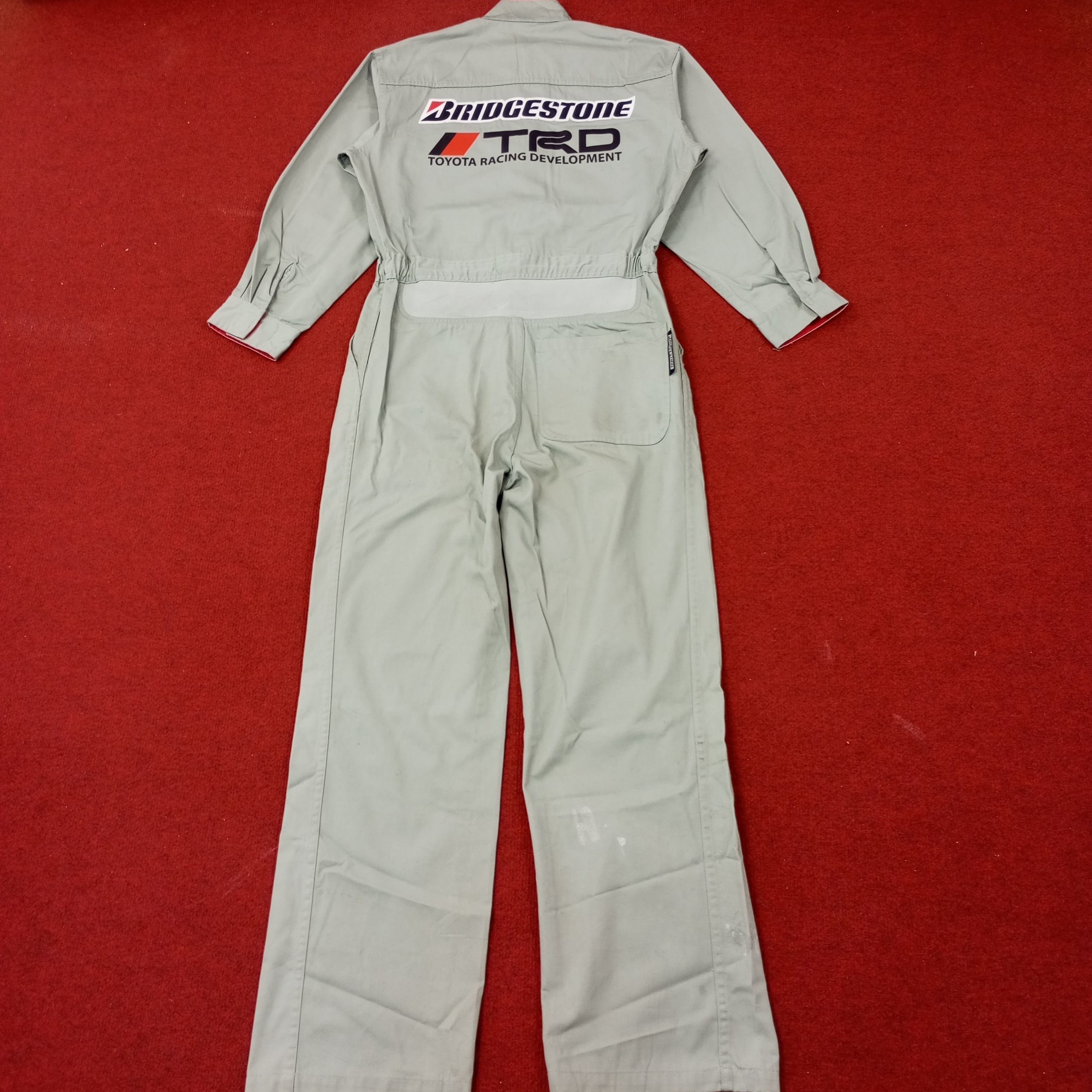 Japanese Brand × Vintage Bridgestone X TRD Toyota Custom Coverall Jacket c231n13 Size US S / EU 44-46 / 1 - 1 Thumbnail