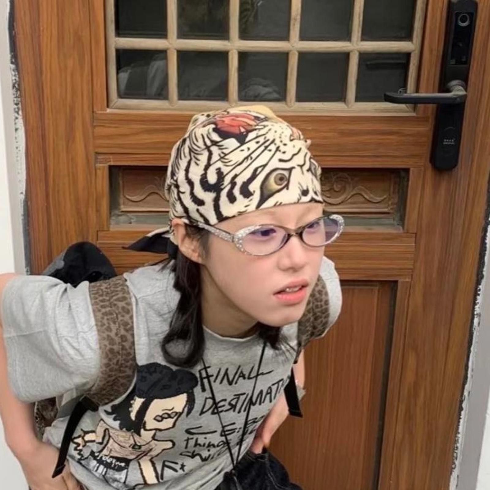 Japanese Brand Y2k Archive Streetwear Japanese Tiger Graphic Bandana Size ONE SIZE - 8 Thumbnail