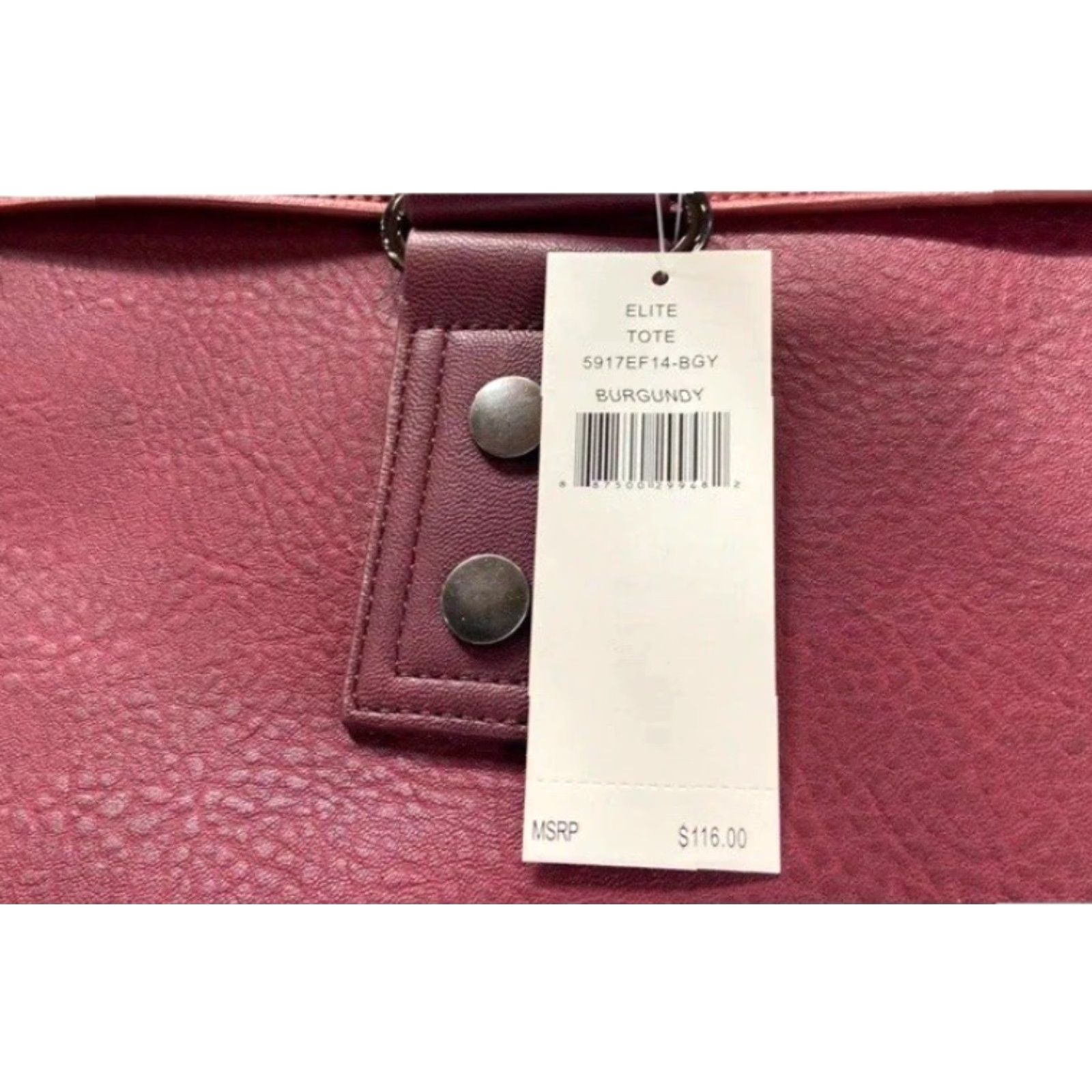 French Connection **DESIGNER Women’s French Connection Burgundy TwoTone Tote Purse** User: DESIGNER Women’s French Connection Burgundy TwoTone Tote Purse Size ONE SIZE - 5 Thumbnail
