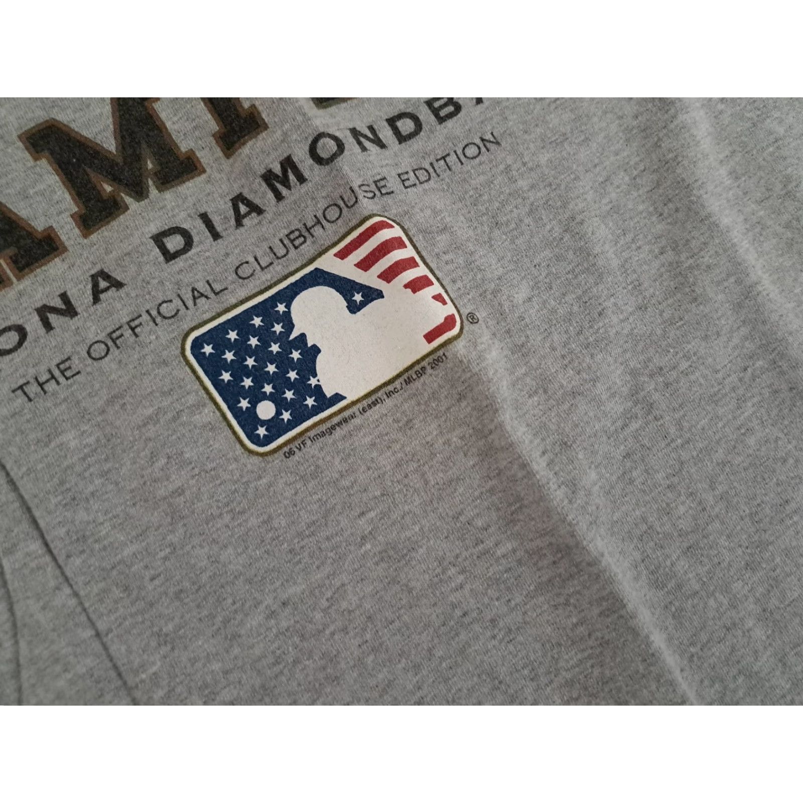 Lee VINTAGE Lee Sport T-Shirt Diamondbacks 2001 World Champs 2XL Gray Cotton Short Sleeve Crew Neck Unisex Adults Sports Logo D-Back 2000s Size US XXL / EU 58 / 5 - 4 Thumbnail