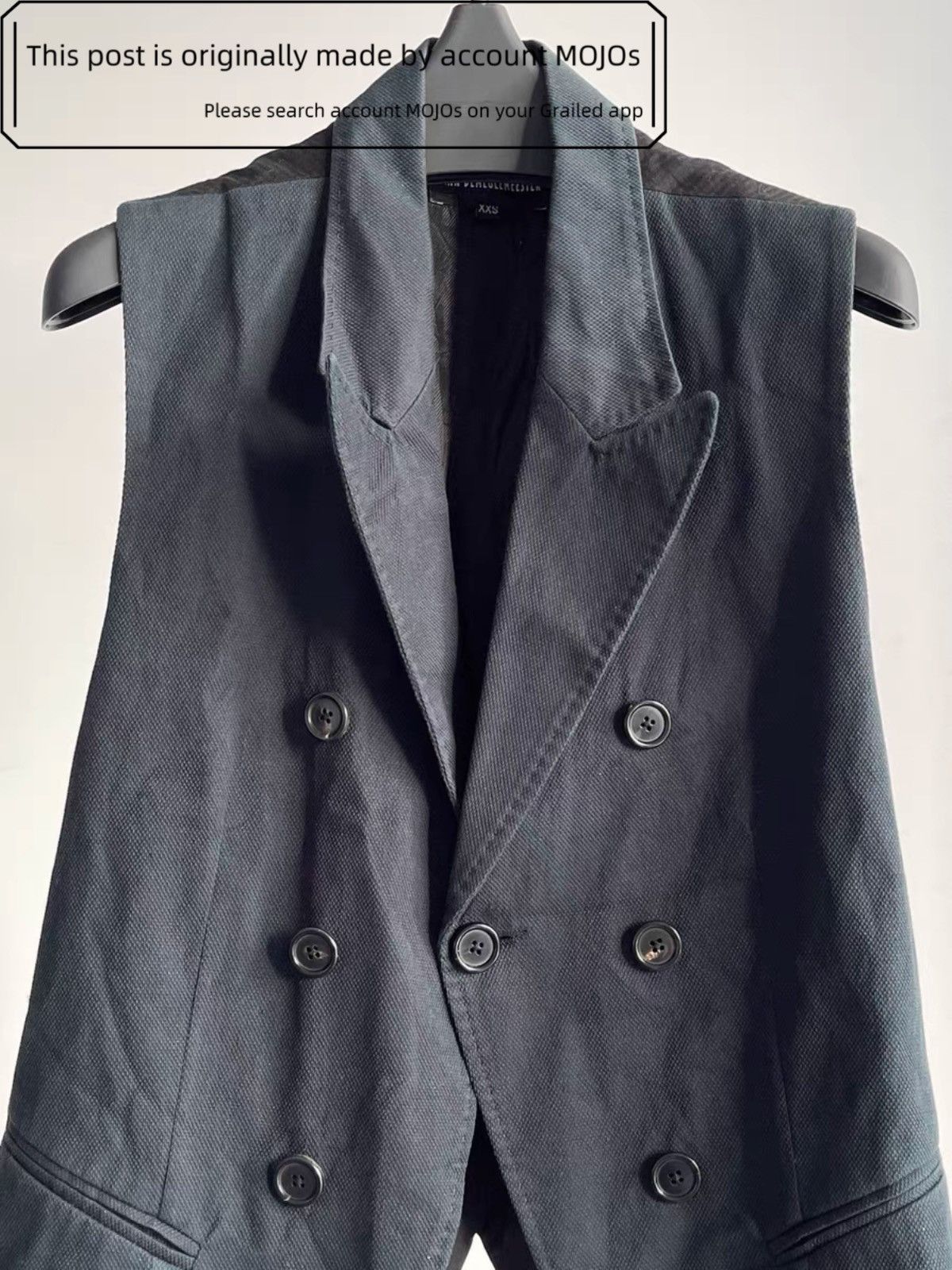 Ann Demeulemeester Sz XXS Ann Demeulemeester Triple Breasted Vest mojos33833 Size US XXS / EU 40 - 3 Thumbnail
