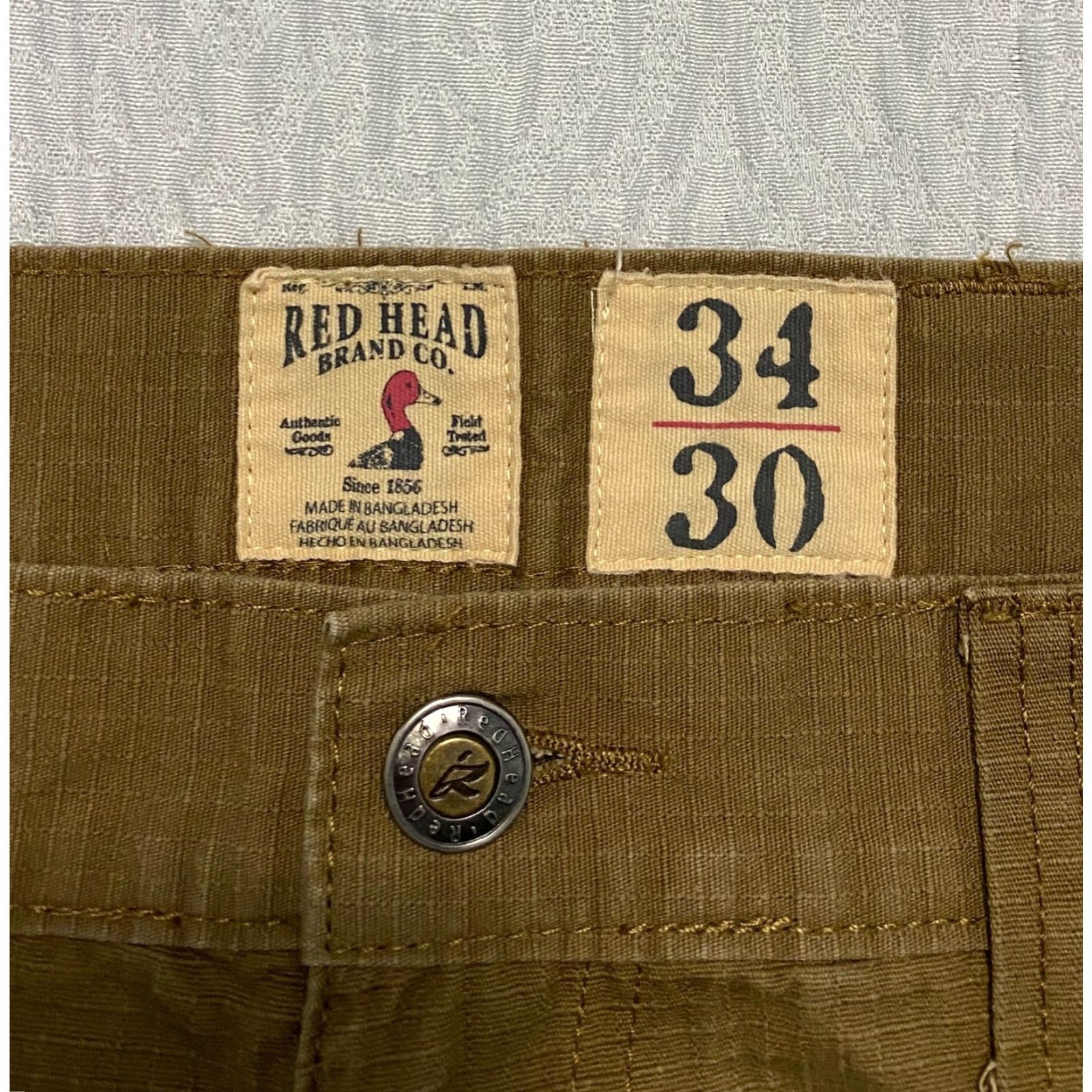 Vintage VINTAGE Red Head Brand Co Cargo Pants Men's 34x30 Brown Relaxed Wide-Leg Cargo Pants Mens Brown 34x30 Wide-Leg Pockets Men Size US 34 / EU 50 - 7 Thumbnail