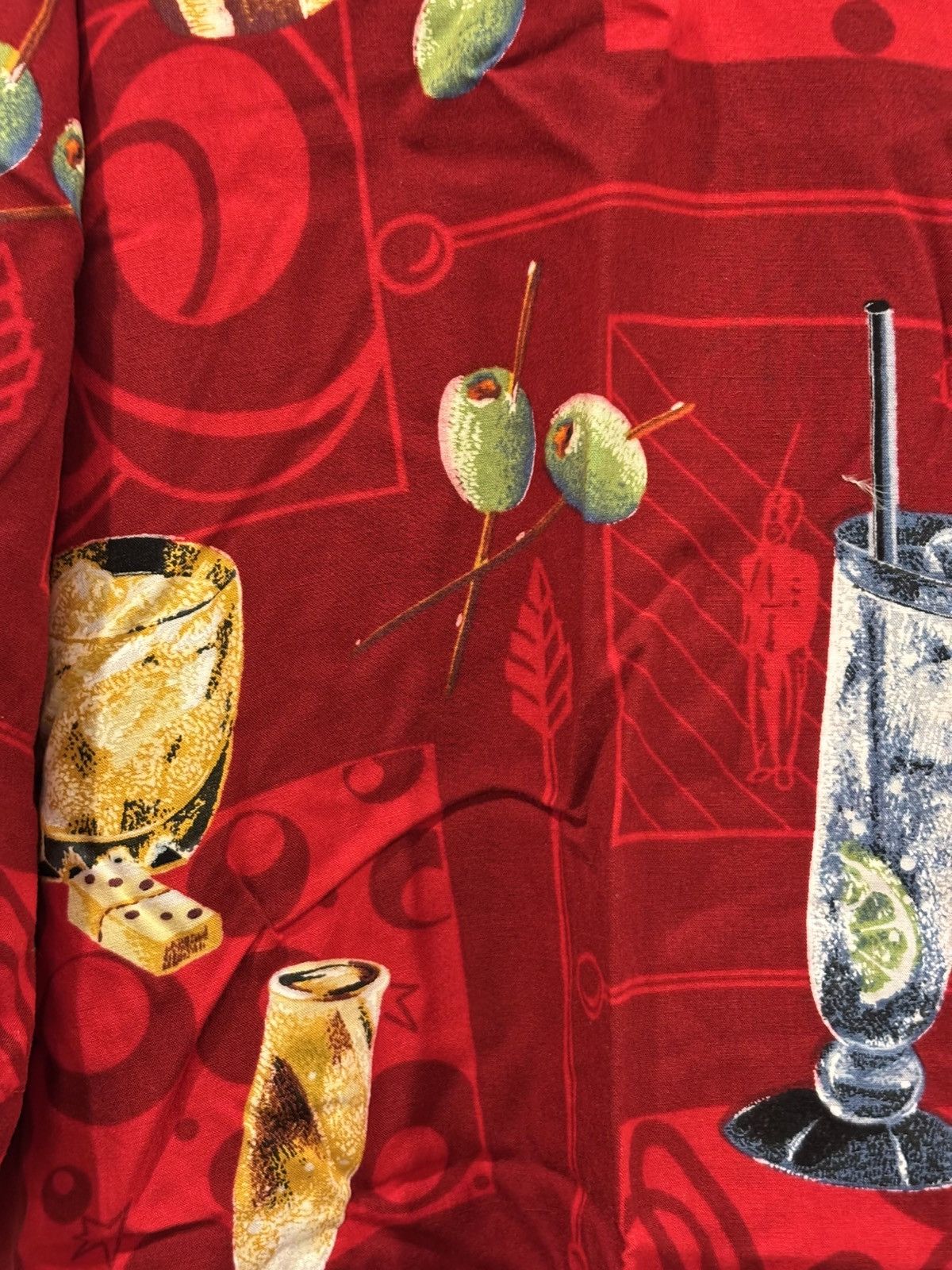 Vintage Vintage Paradise Found Happy Hour Cocktail Hawaiian Shirt XL Size US XL / EU 56 / 4 - 2 Thumbnail