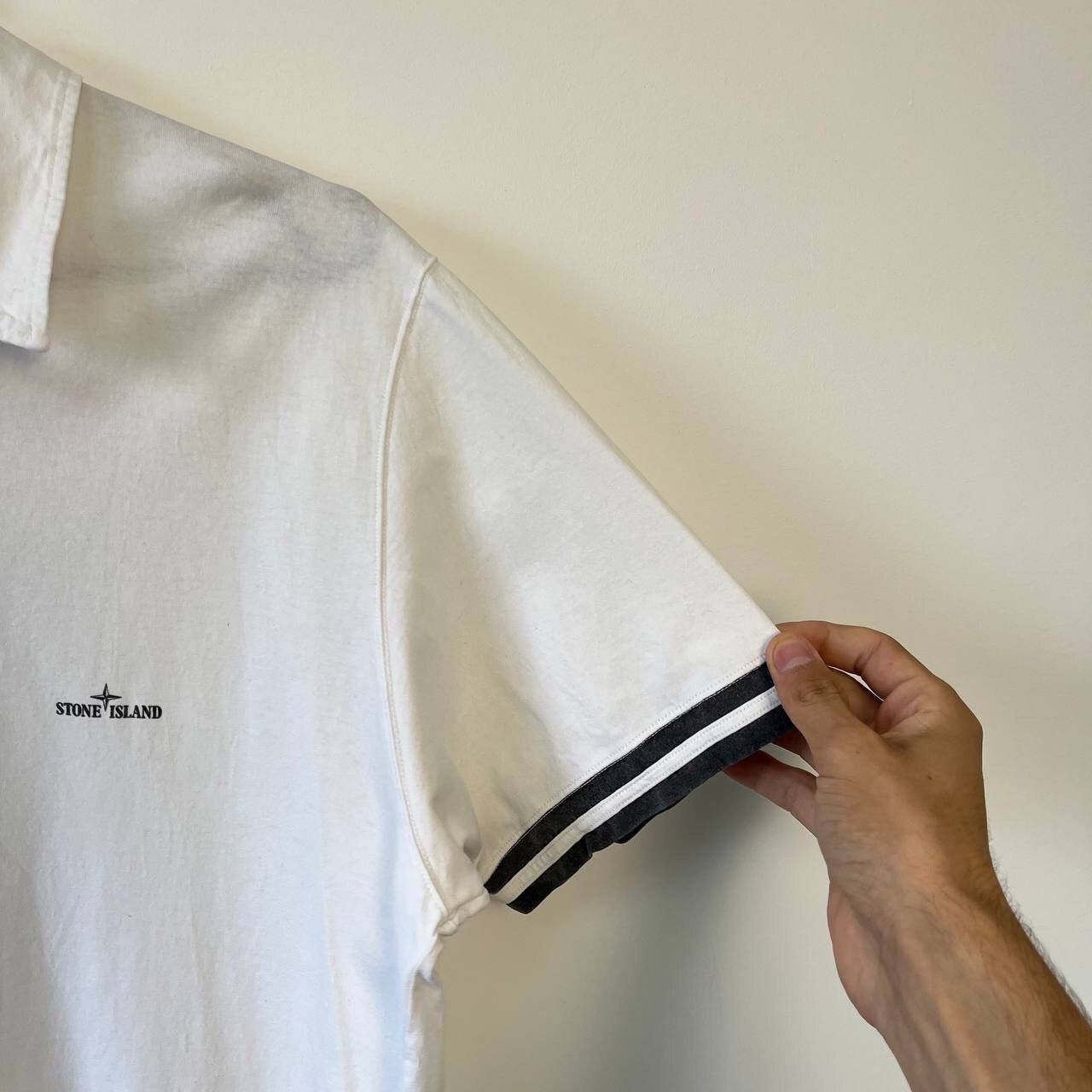 Stone Island Vintage 2000s Polo T-Shirt Stone Island Mini Logo Size XL Size US XL / EU 56 / 4 - 15 Thumbnail