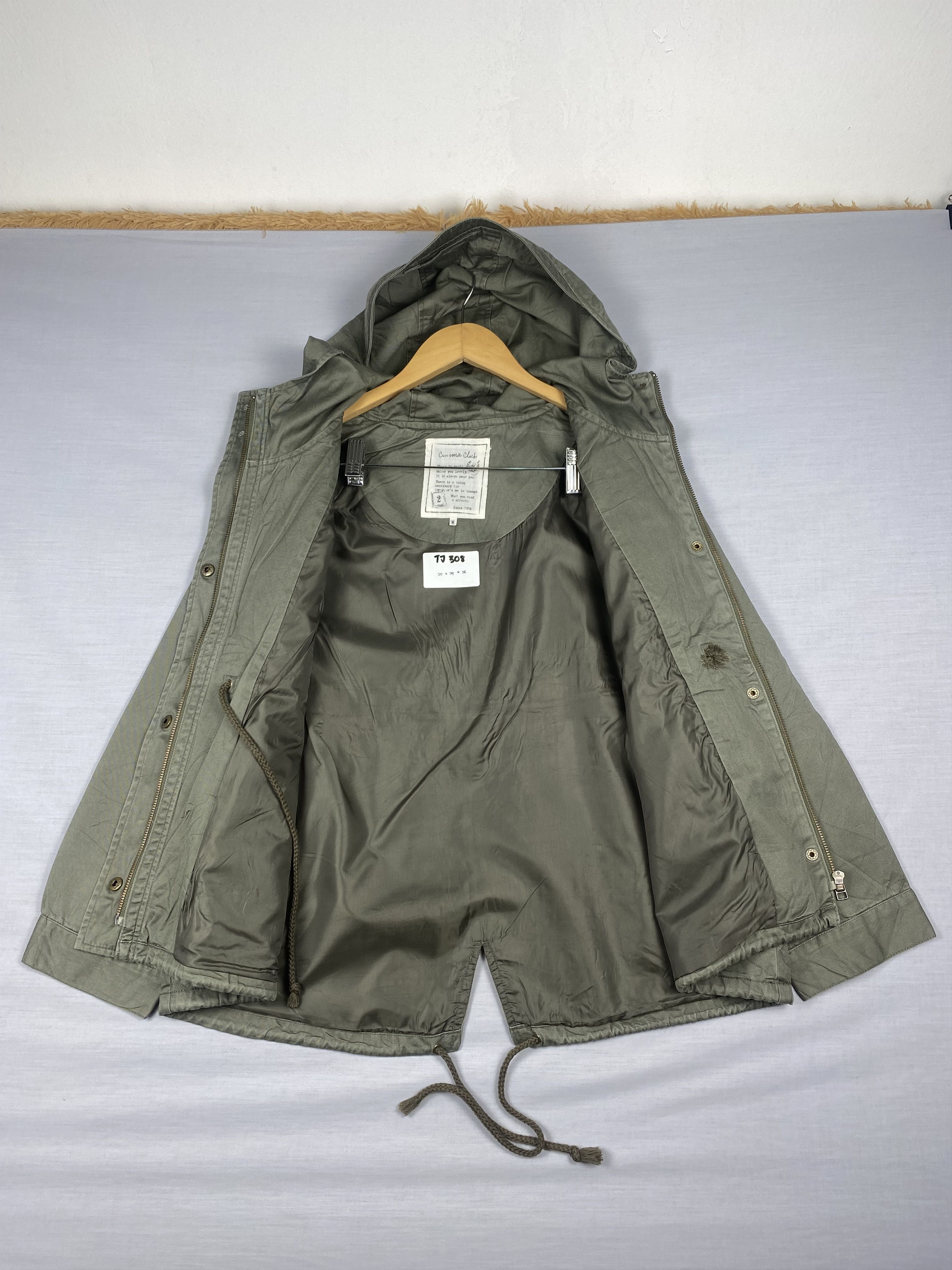 Japanese Brand Vintage Cinema Club Hoodie Zip Up Plain Canvas Jacket Size US M / EU 48-50 / 2 - 4 Thumbnail
