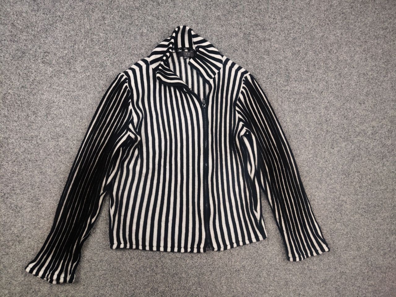 If Six Was Nine Vintage Ribbed If Six Was Nine sweater asymetric Zip LGB Y2K Size US M / EU 48-50 / 2 - 7 Thumbnail