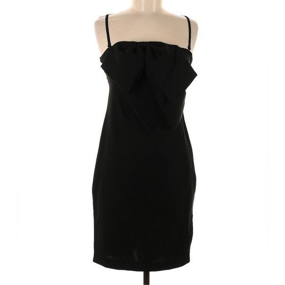 Trina Turk NWT Trina Turk Black Sylvia Bow Sheath Dress Size XS / US 0-2 / IT 36-38 - 2 Thumbnail