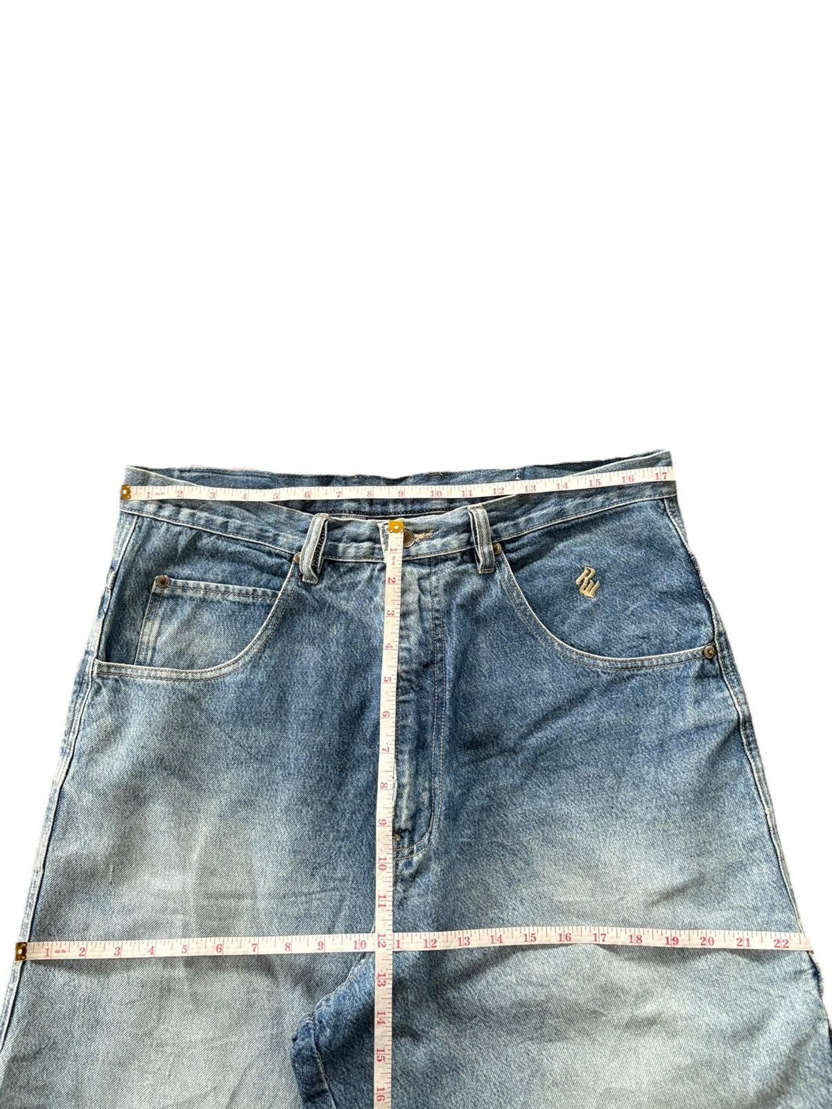 Rocawear Vintage Rocawear Carpenter Distress Baggy Jeans Size US 35 - 5 Thumbnail