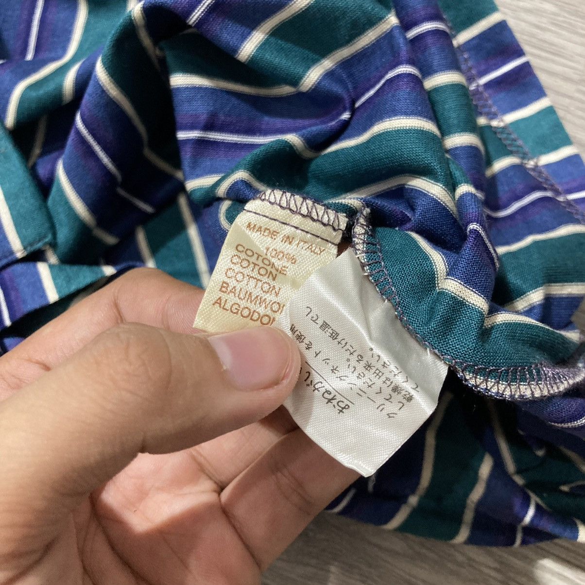 Vintage 🇮🇹 1990s Vintage Pavesi Polvato Silk Striped Shirt Luxury Size US L / EU 52-54 / 3 - 16 Thumbnail