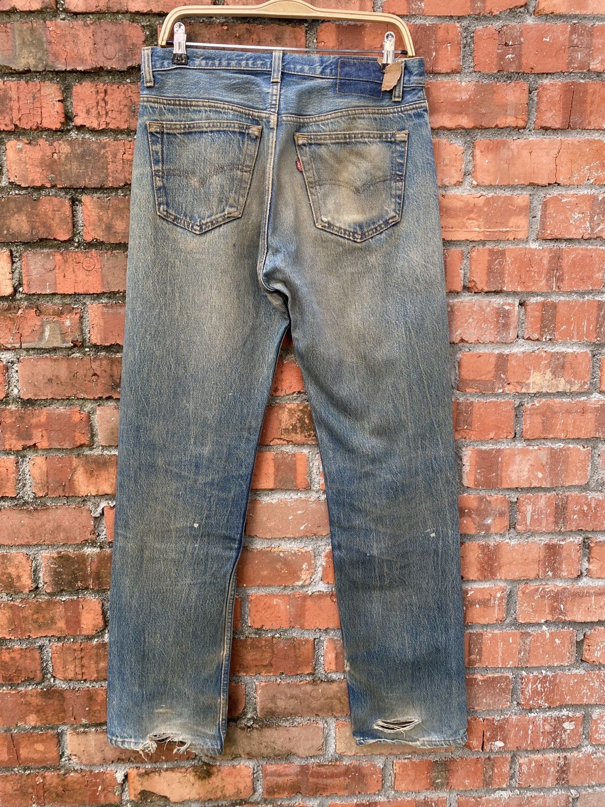 Levi's × Levi's Vintage Clothing × Vintage W33x33 Vintage levi's 501 made in USA distressed Size US 33 - 2 Thumbnail